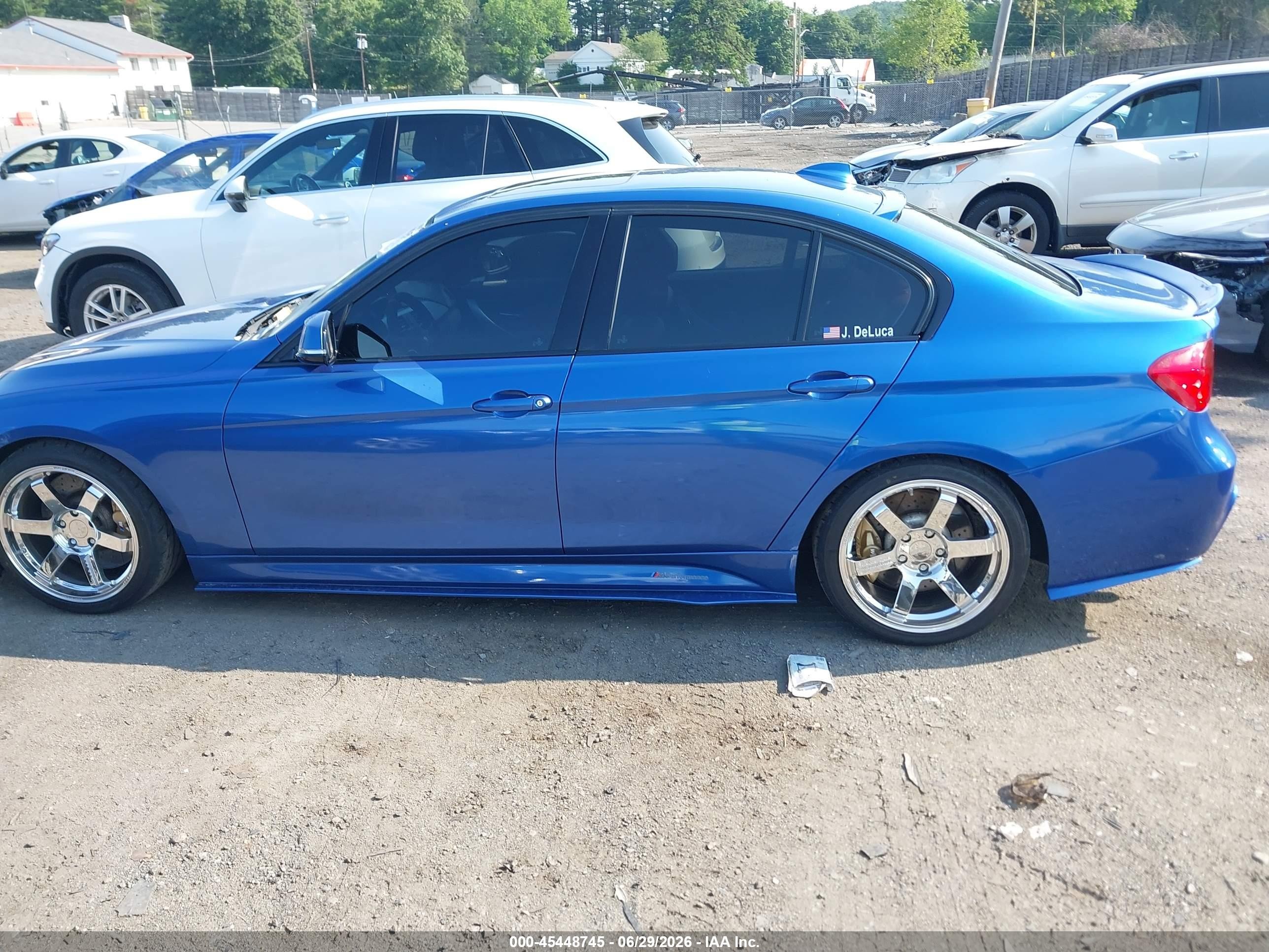 2013 Bmw 335i Xdrive Синий vin: WBA3B9G55DNR79064
