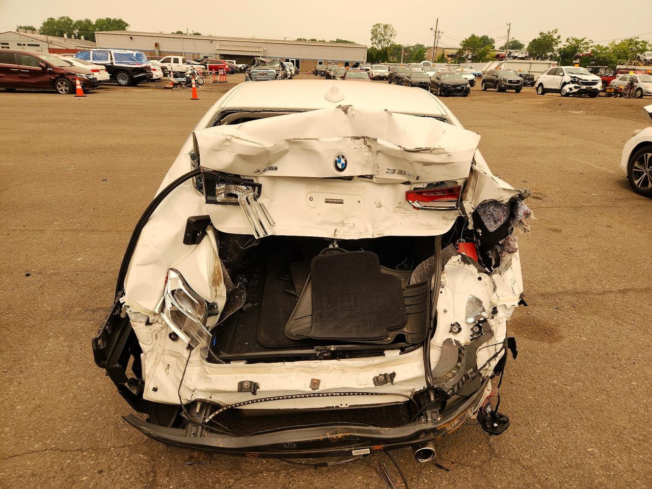 2015 Bmw 335 Xi White vin: WBA3B9G55FNR93954