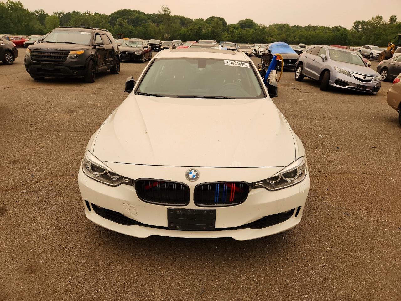 2015 Bmw 335 Xi White vin: WBA3B9G55FNR93954