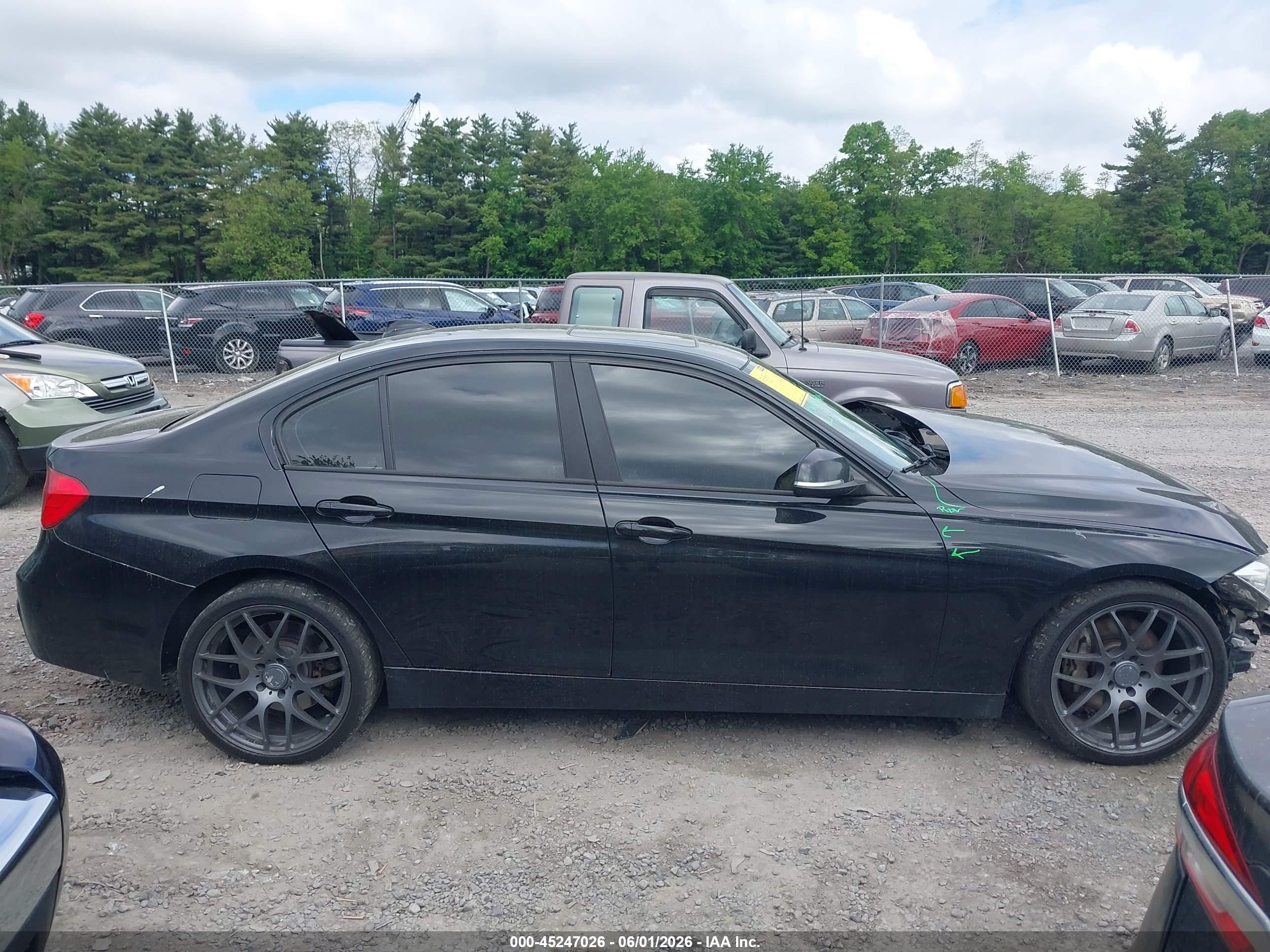 2013 Bmw 335i Xdrive Black vin: WBA3B9G56DNR89733