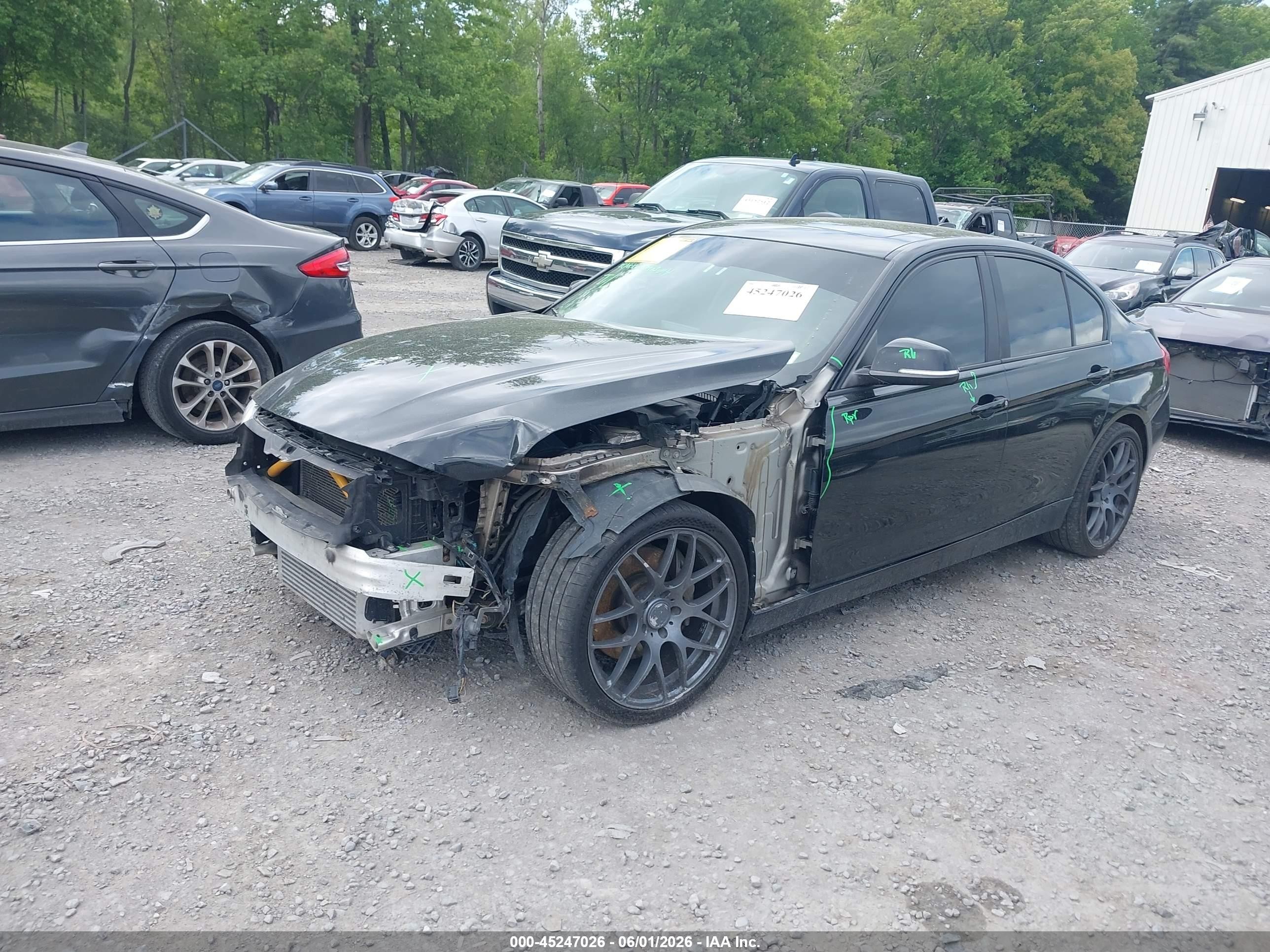 2013 Bmw 335i Xdrive Black vin: WBA3B9G56DNR89733