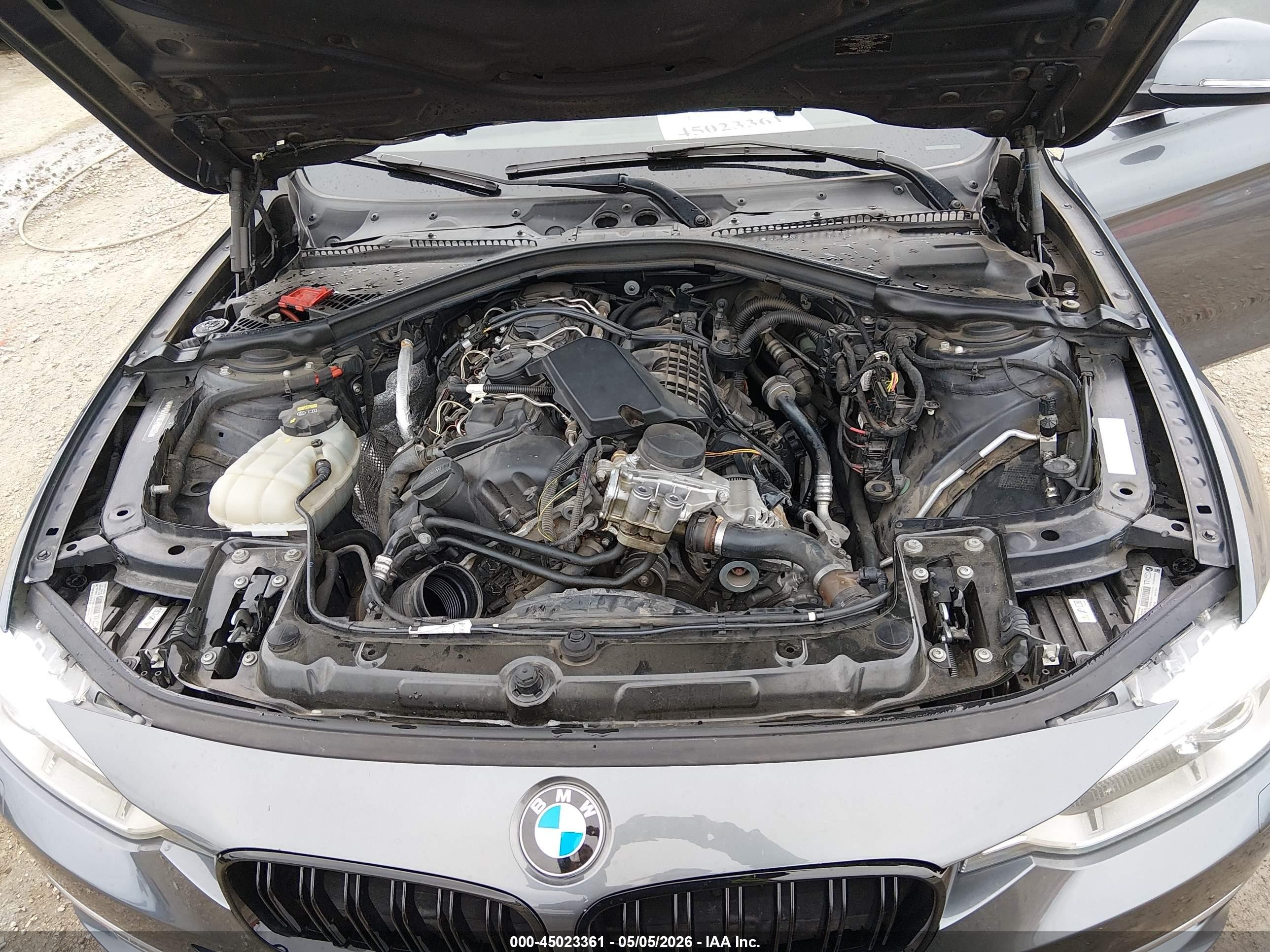 2015 Bmw 335i Xdrive Gray vin: WBA3B9G56FNR93607