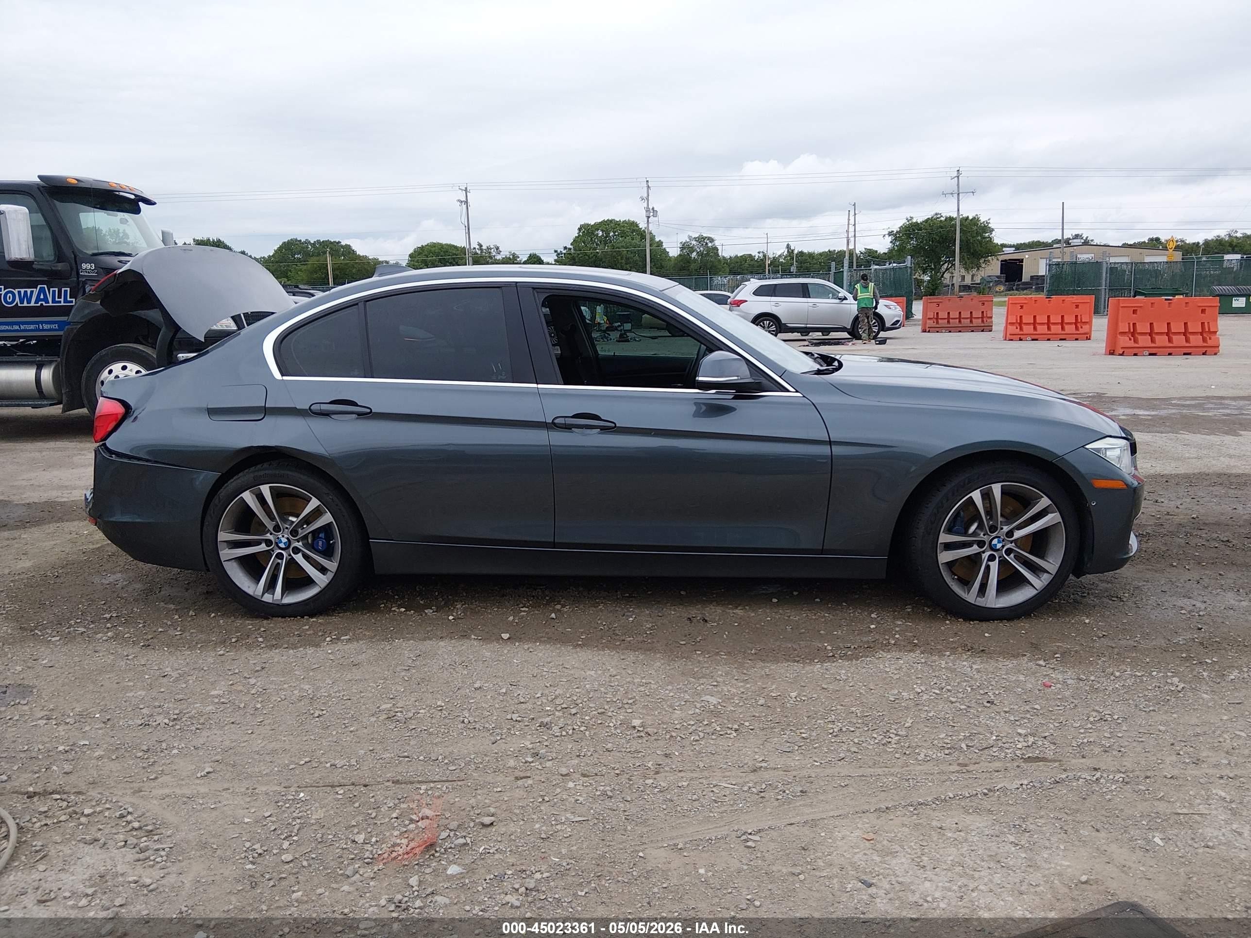 2015 Bmw 335i Xdrive Gray vin: WBA3B9G56FNR93607