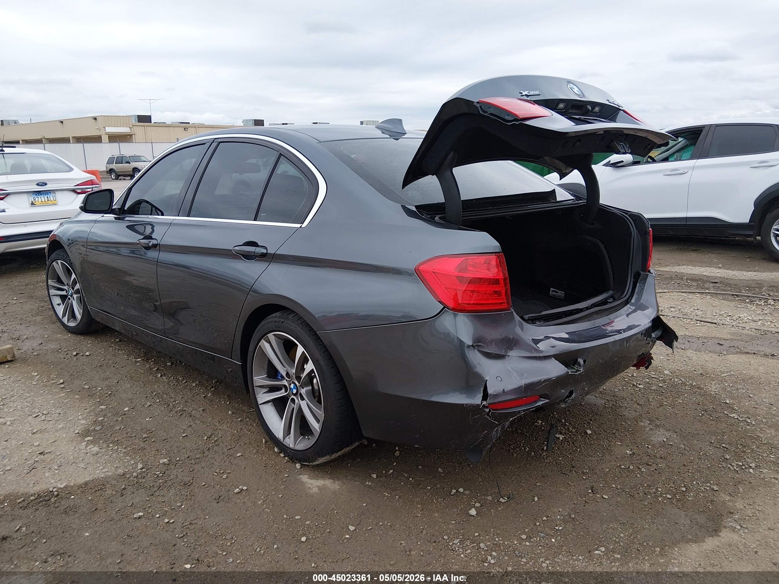 2015 Bmw 335i Xdrive Gray vin: WBA3B9G56FNR93607