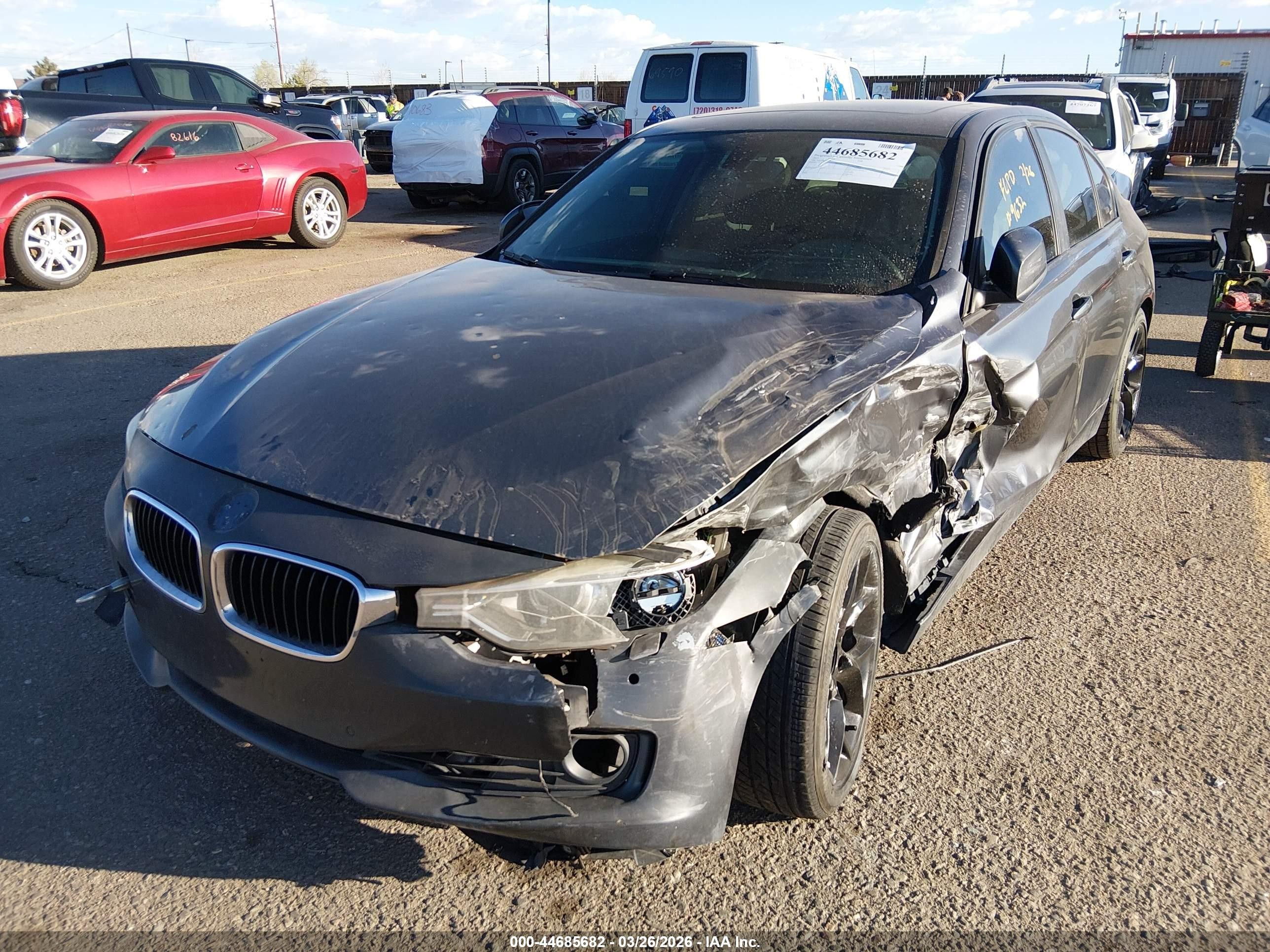 2013 Bmw 335i Xdrive Gray vin: WBA3B9G57DNR89837
