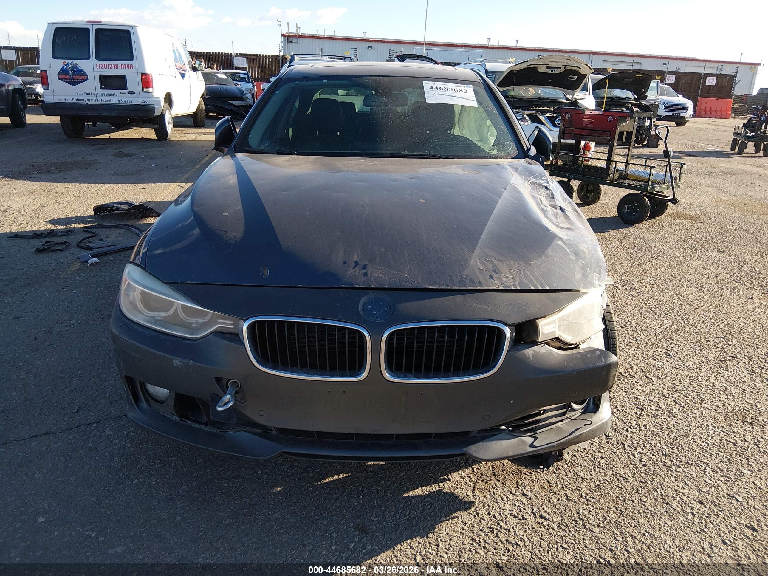 2013 Bmw 335i Xdrive Gray vin: WBA3B9G57DNR89837