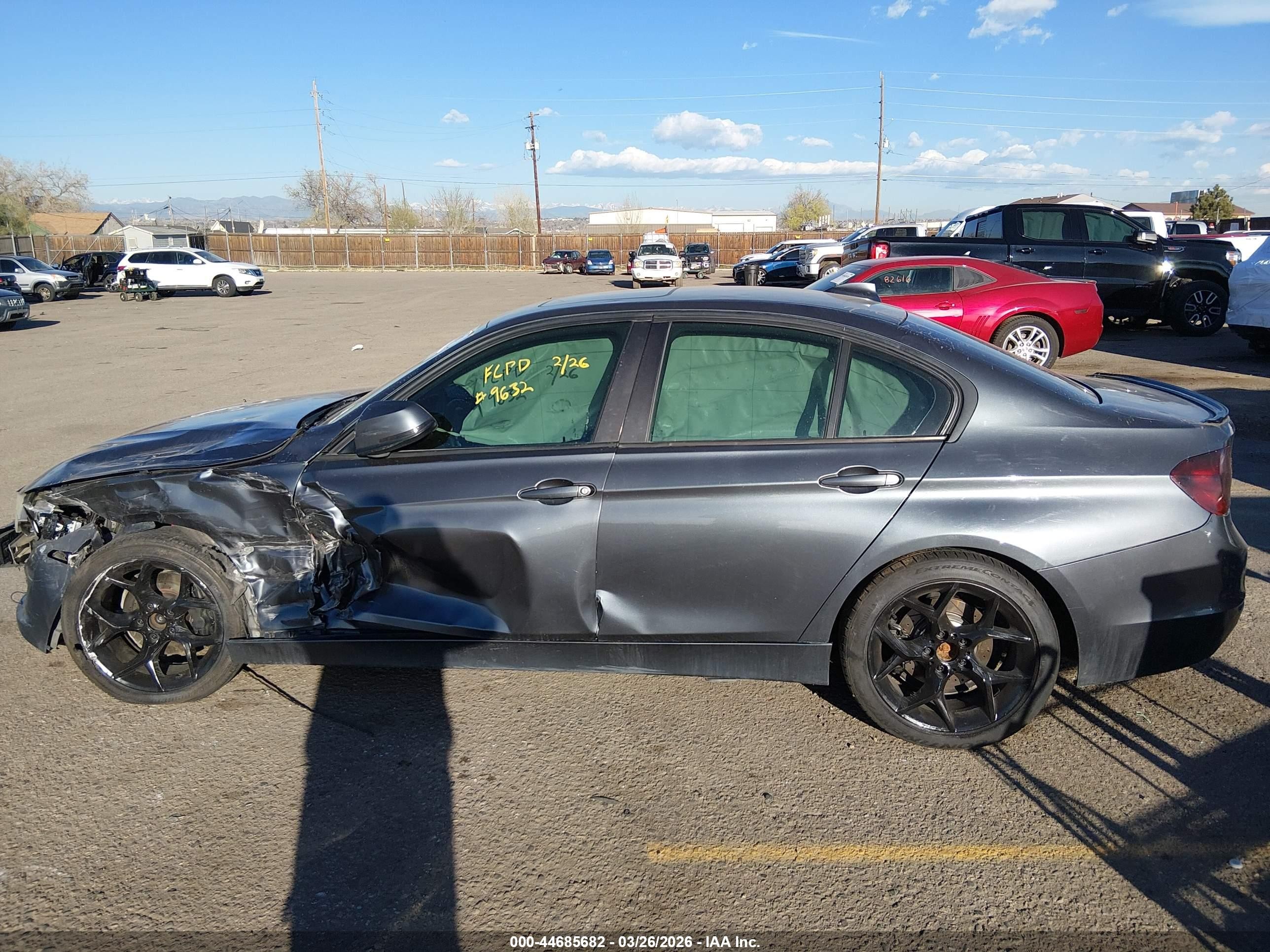 2013 Bmw 335i Xdrive Gray vin: WBA3B9G57DNR89837