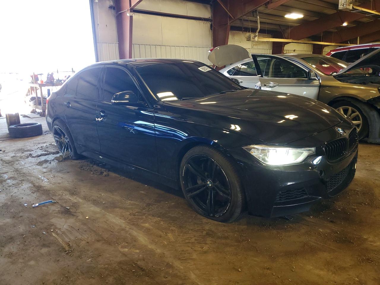 2014 Bmw 335 Xi Черный vin: WBA3B9G57ENR90908