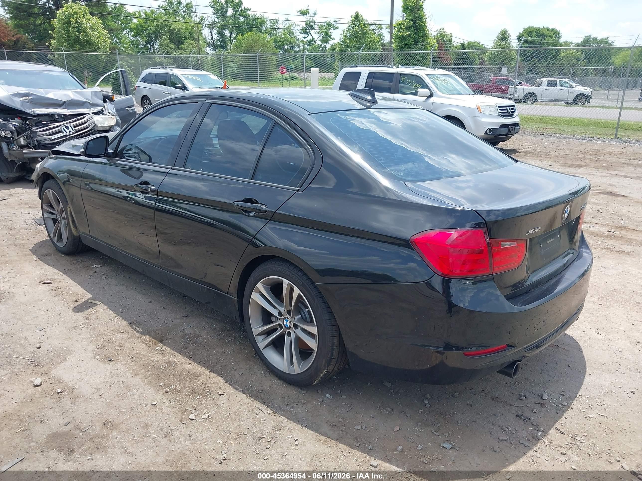 2014 Bmw 335i Xdrive Black vin: WBA3B9G57ENR91444