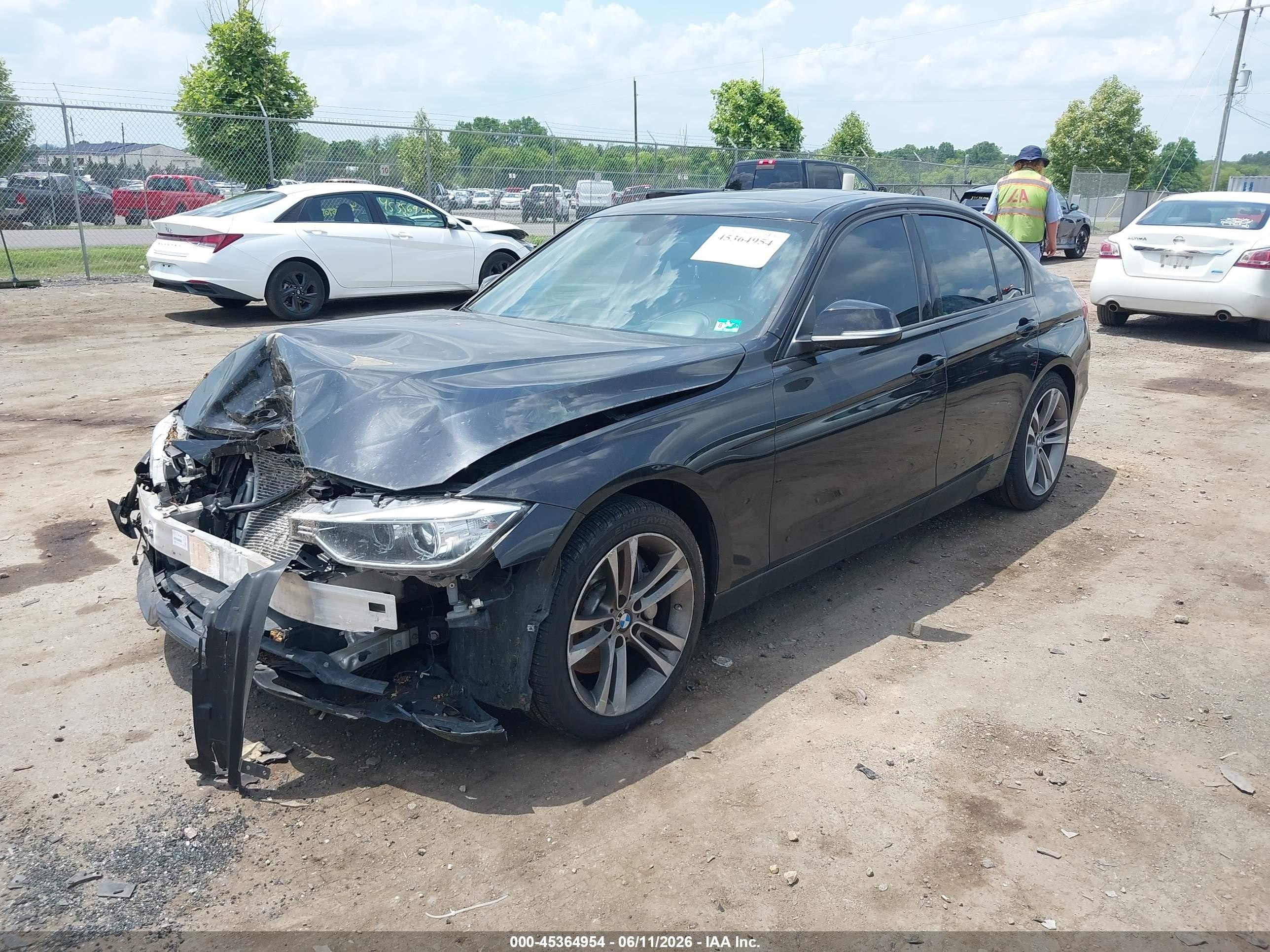 2014 Bmw 335i Xdrive Black vin: WBA3B9G57ENR91444