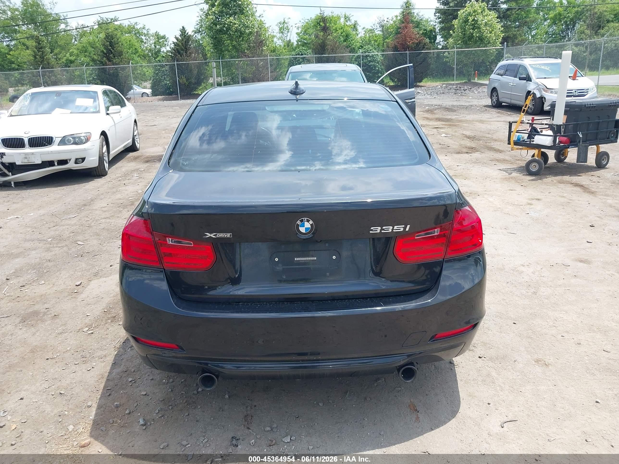 2014 Bmw 335i Xdrive Black vin: WBA3B9G57ENR91444