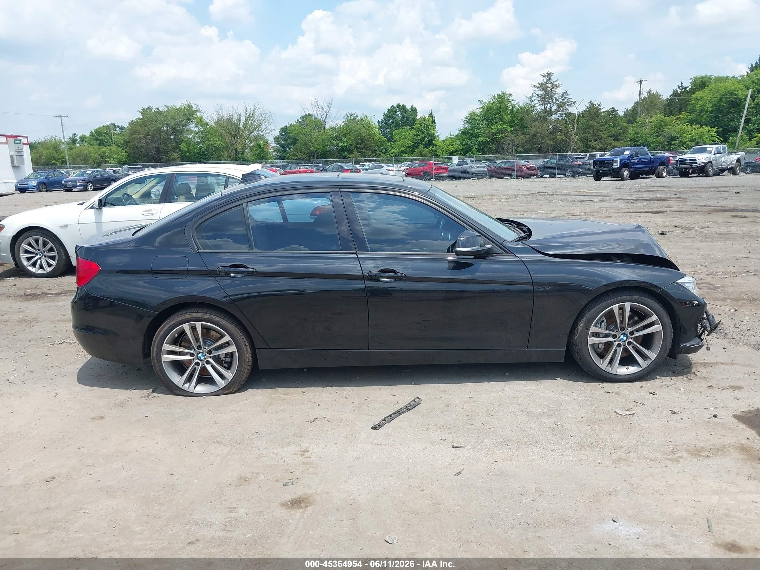 2014 Bmw 335i Xdrive Black vin: WBA3B9G57ENR91444