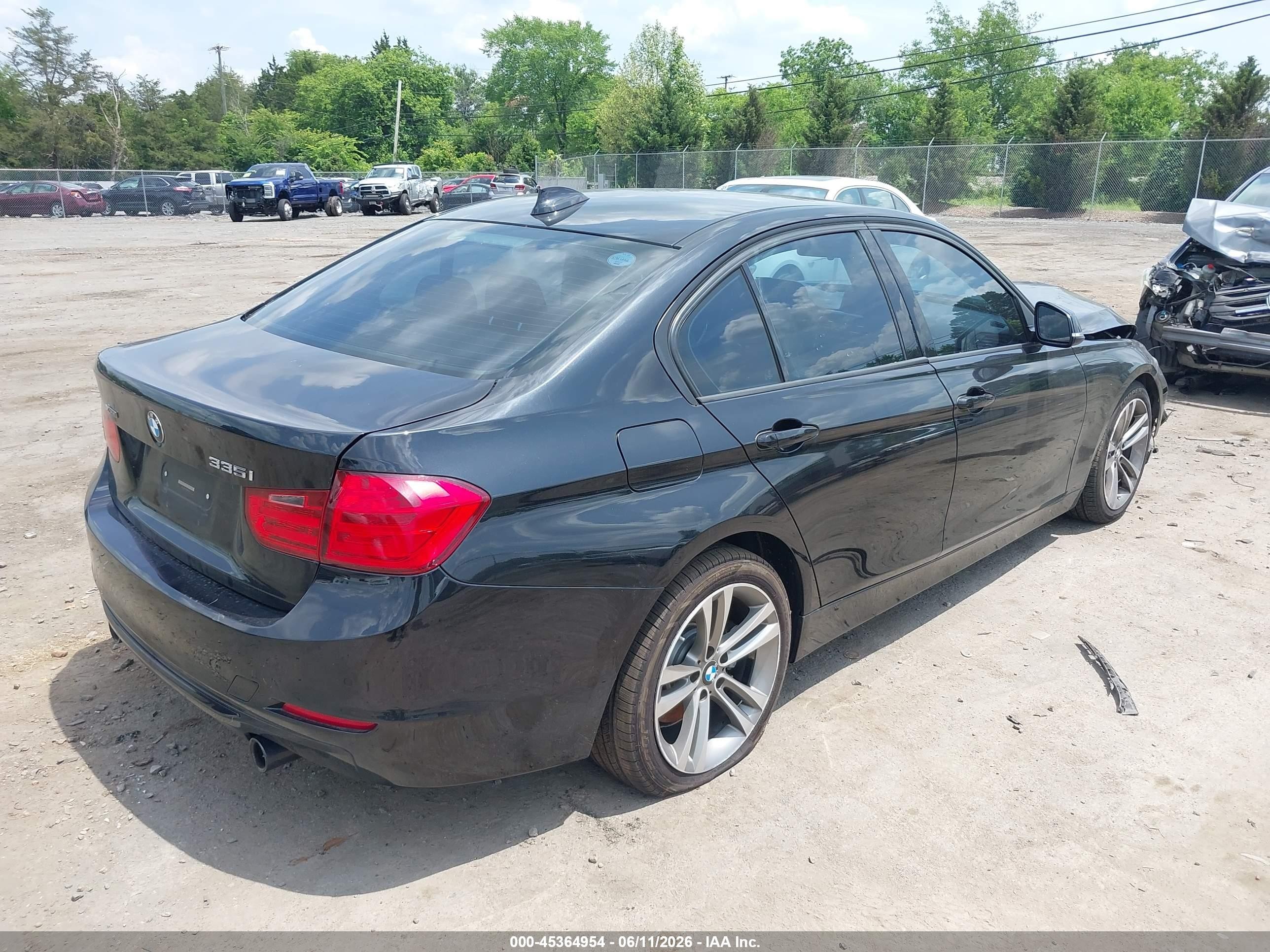 2014 Bmw 335i Xdrive Black vin: WBA3B9G57ENR91444