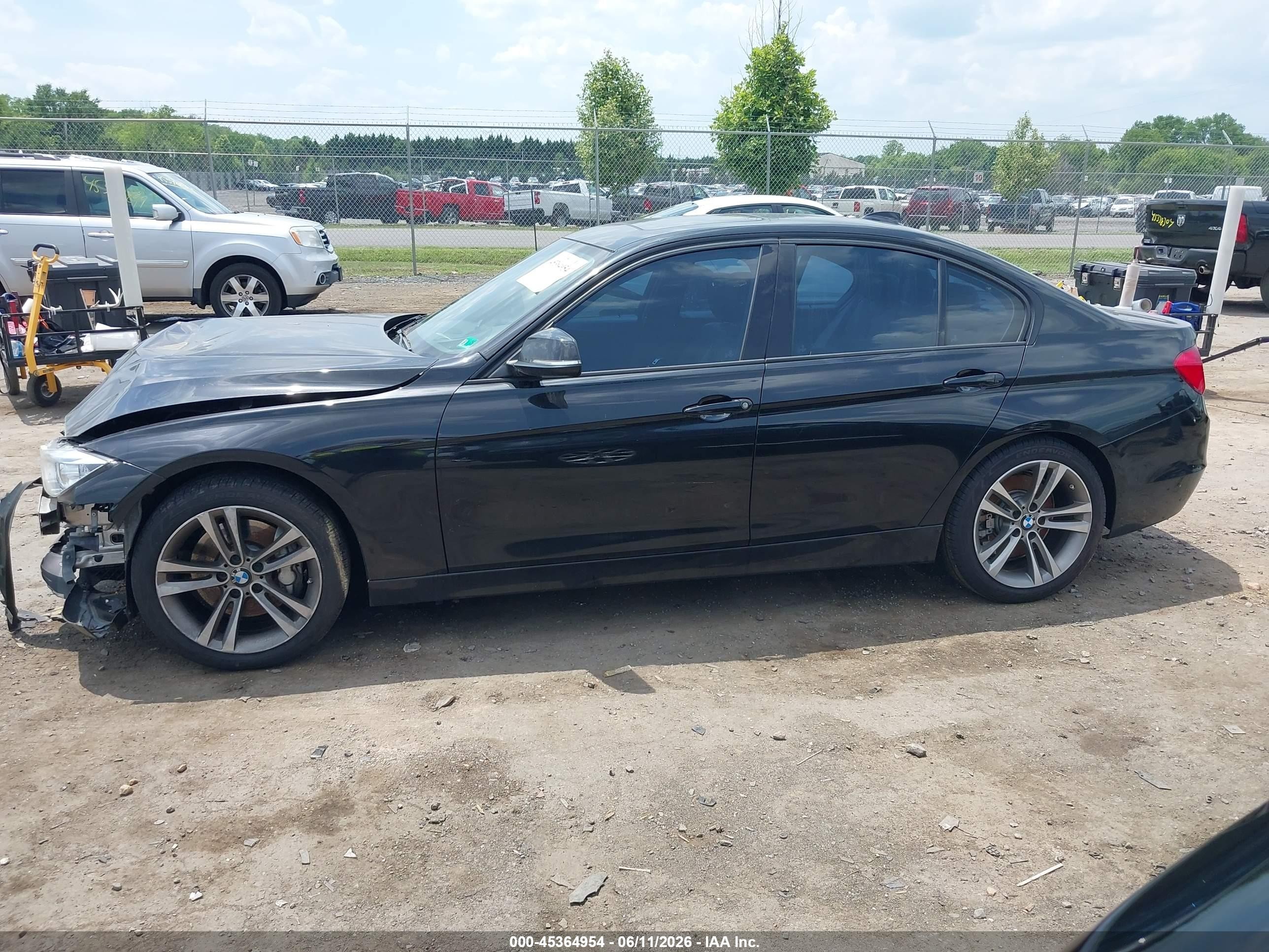 2014 Bmw 335i Xdrive Black vin: WBA3B9G57ENR91444
