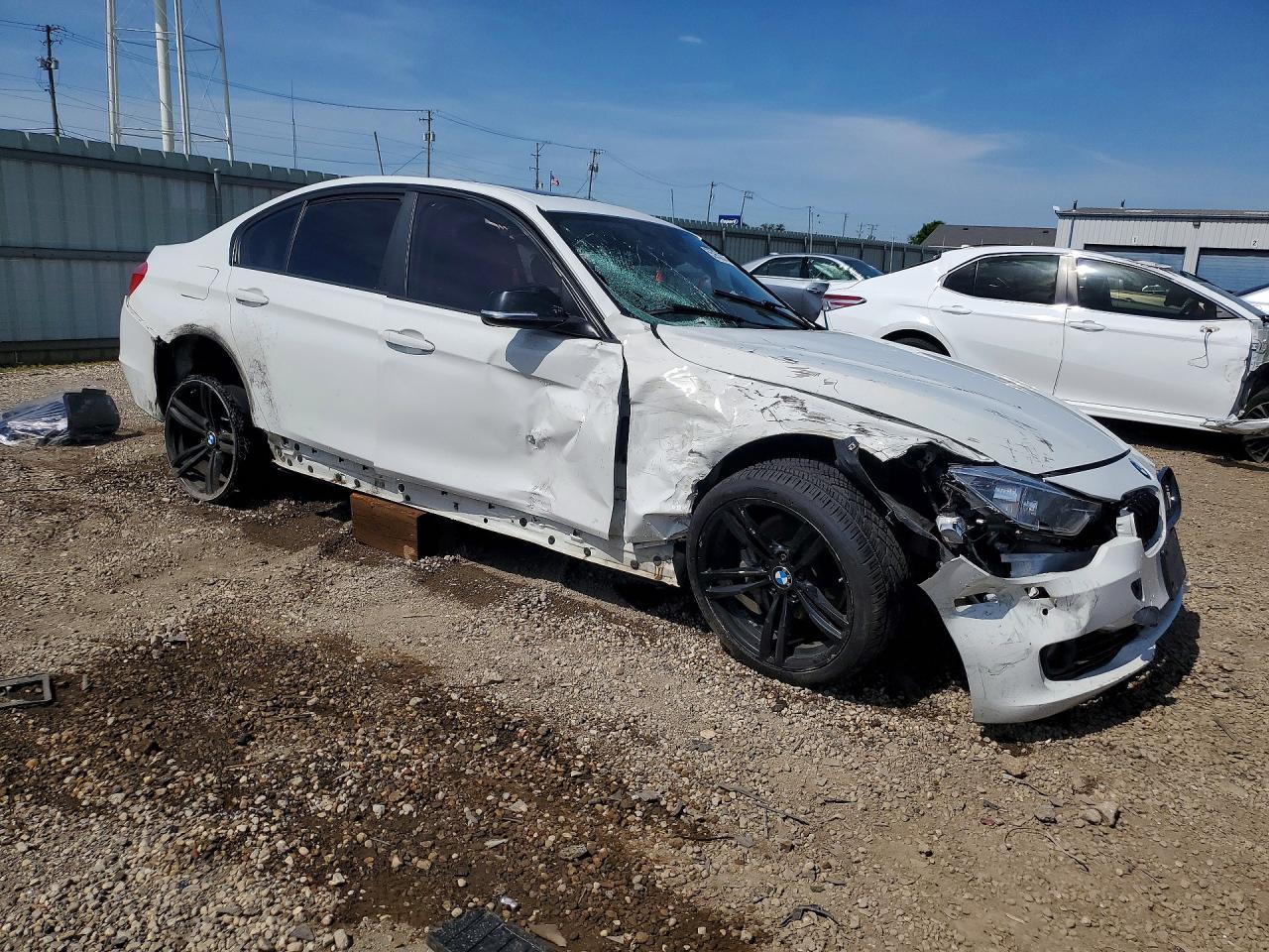 2014 Bmw 335 Xi Белый vin: WBA3B9G57ENR92691