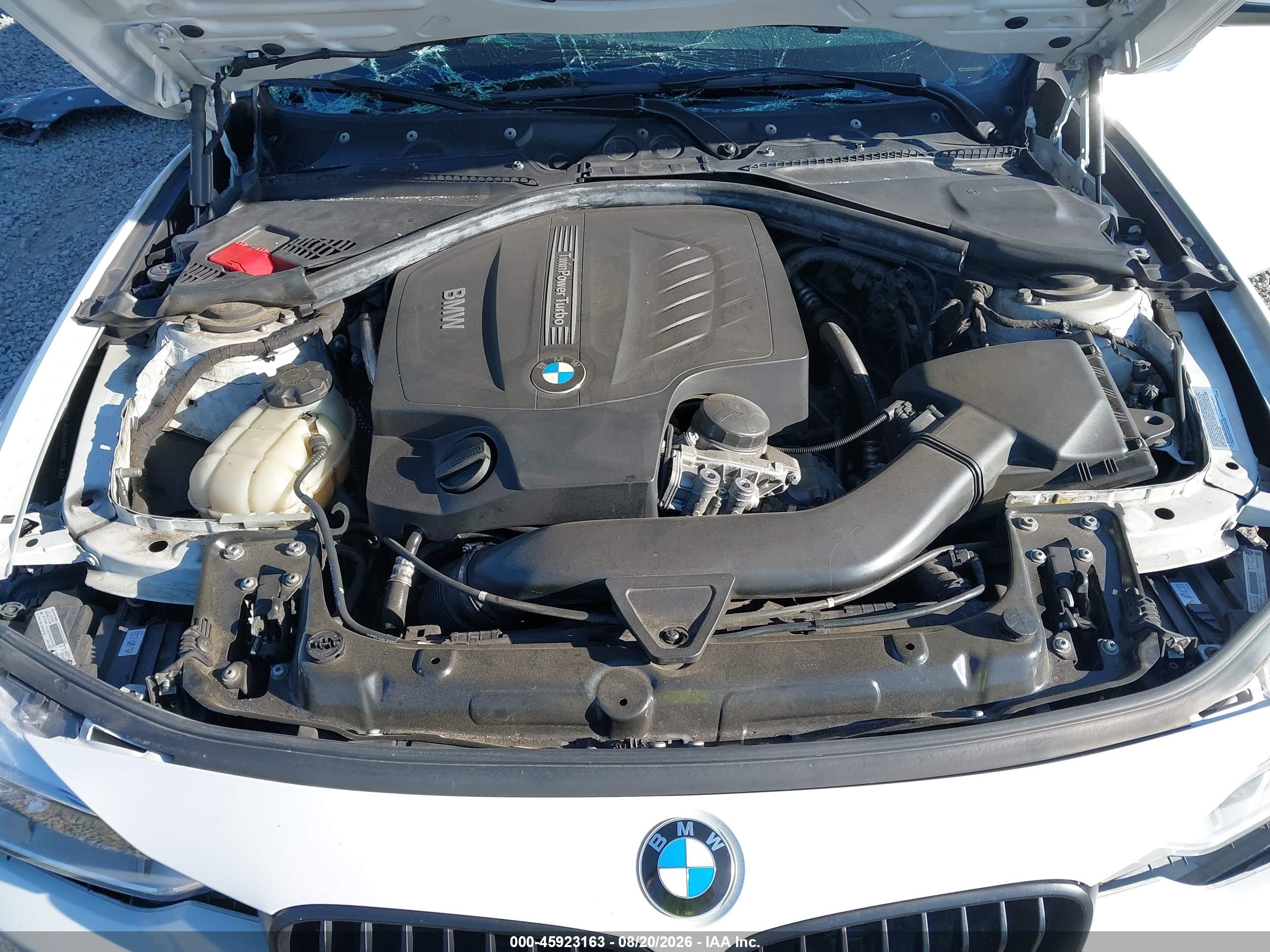 2014 Bmw 335i Xdrive White vin: WBA3B9G58ENR79352
