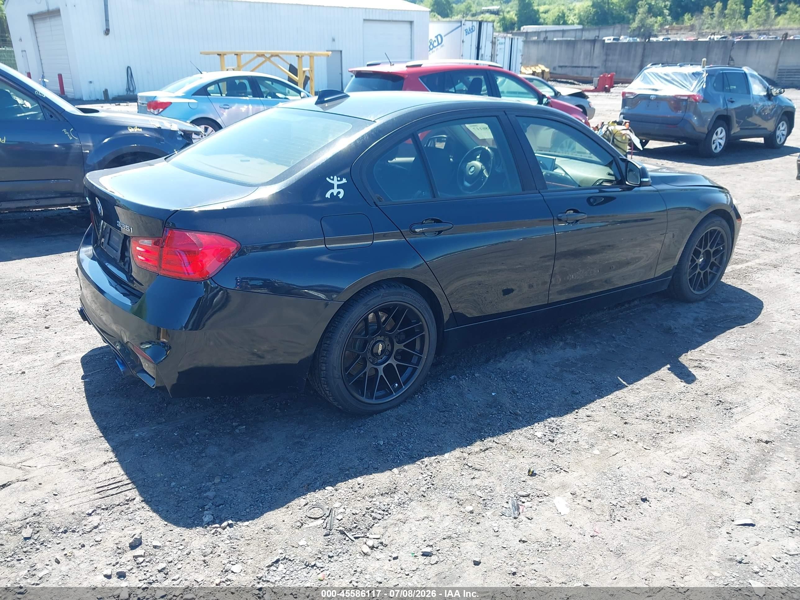 2014 Bmw 335i Xdrive Black vin: WBA3B9G59ENR90392