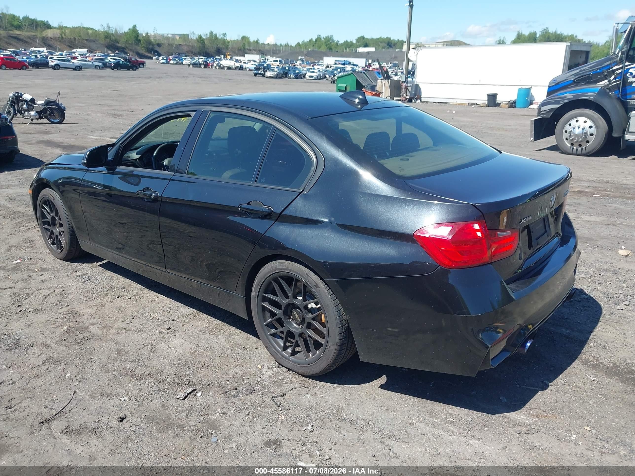 2014 Bmw 335i Xdrive Black vin: WBA3B9G59ENR90392