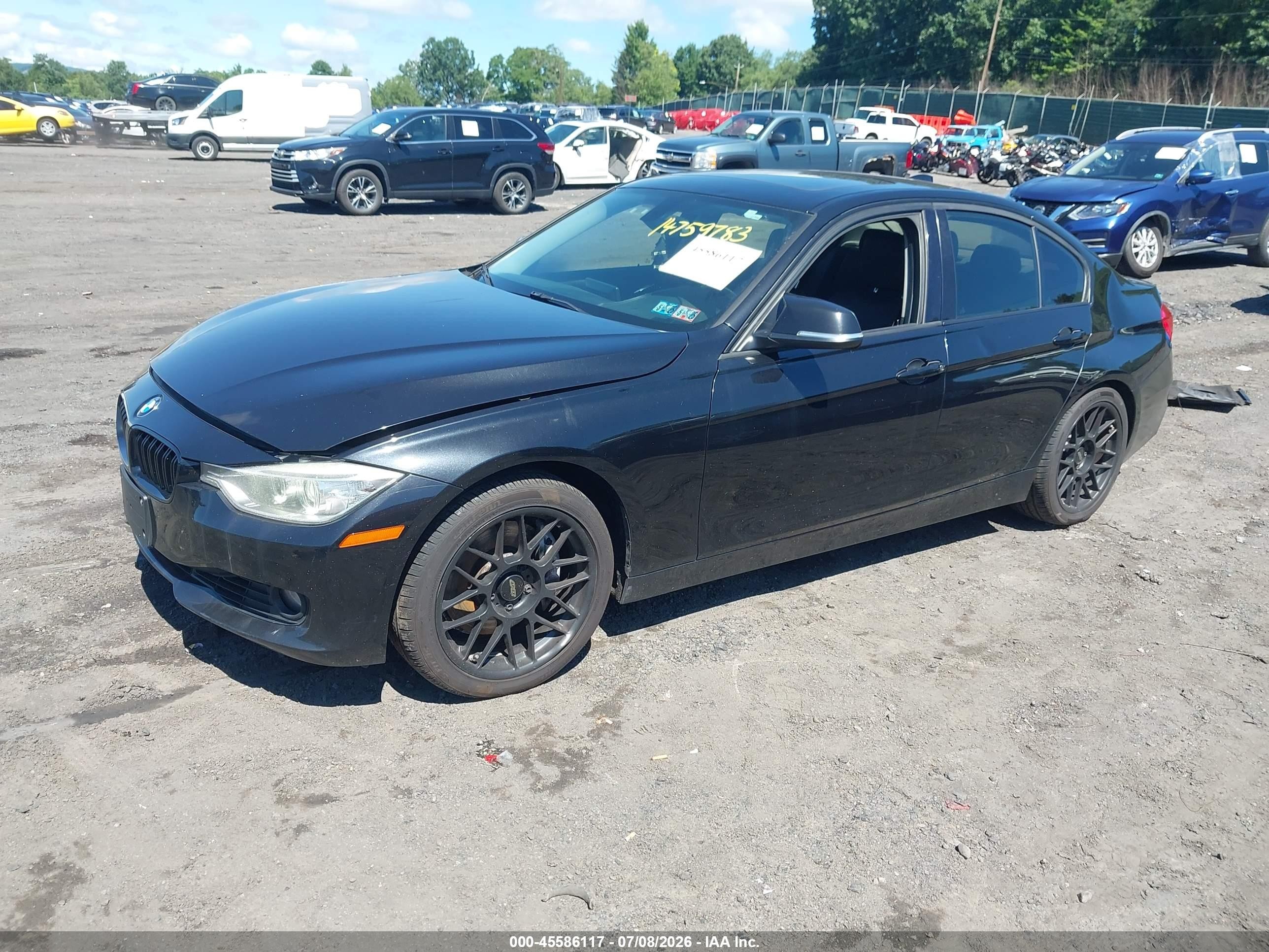 2014 Bmw 335i Xdrive Black vin: WBA3B9G59ENR90392