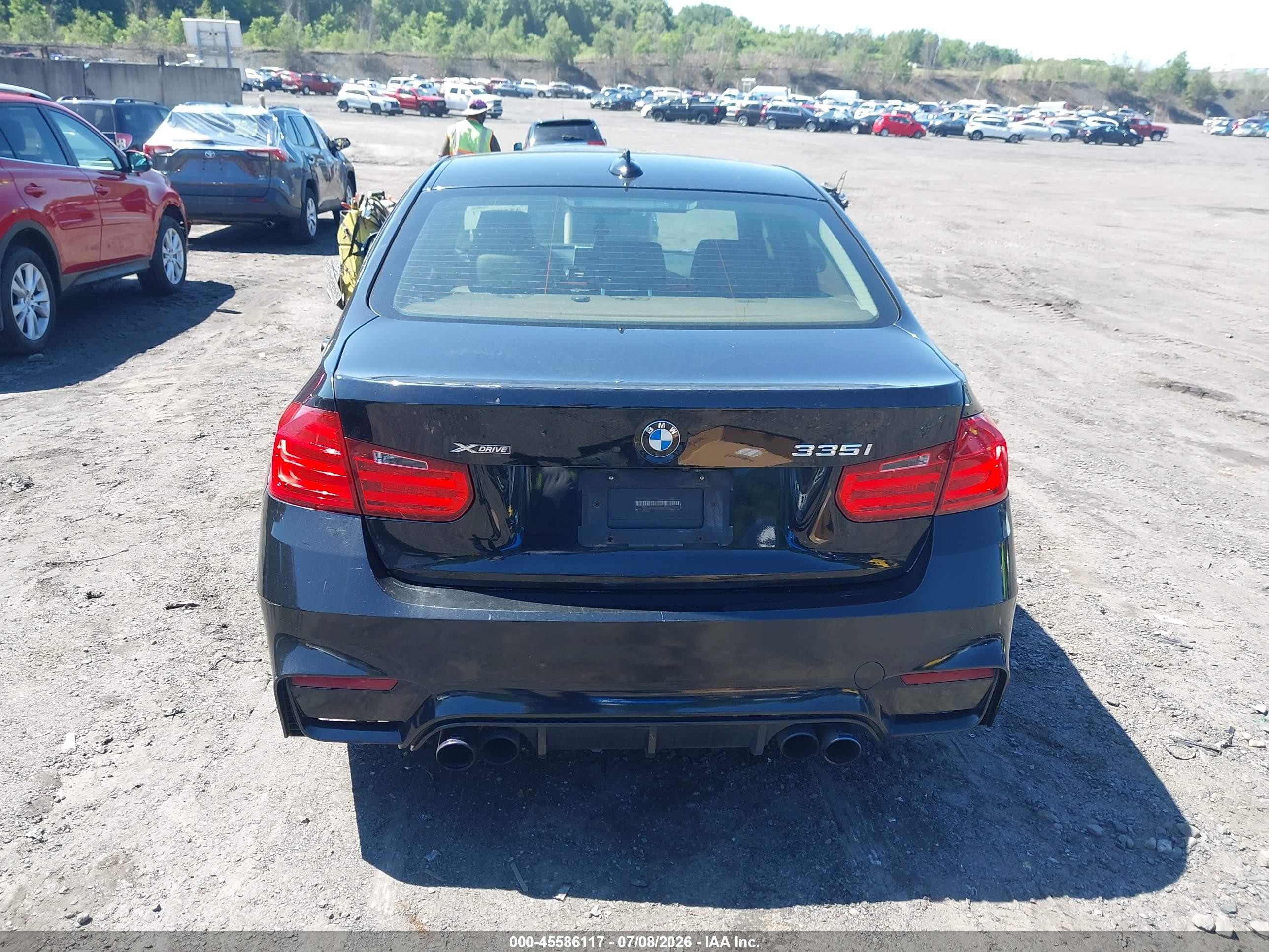 2014 Bmw 335i Xdrive Black vin: WBA3B9G59ENR90392