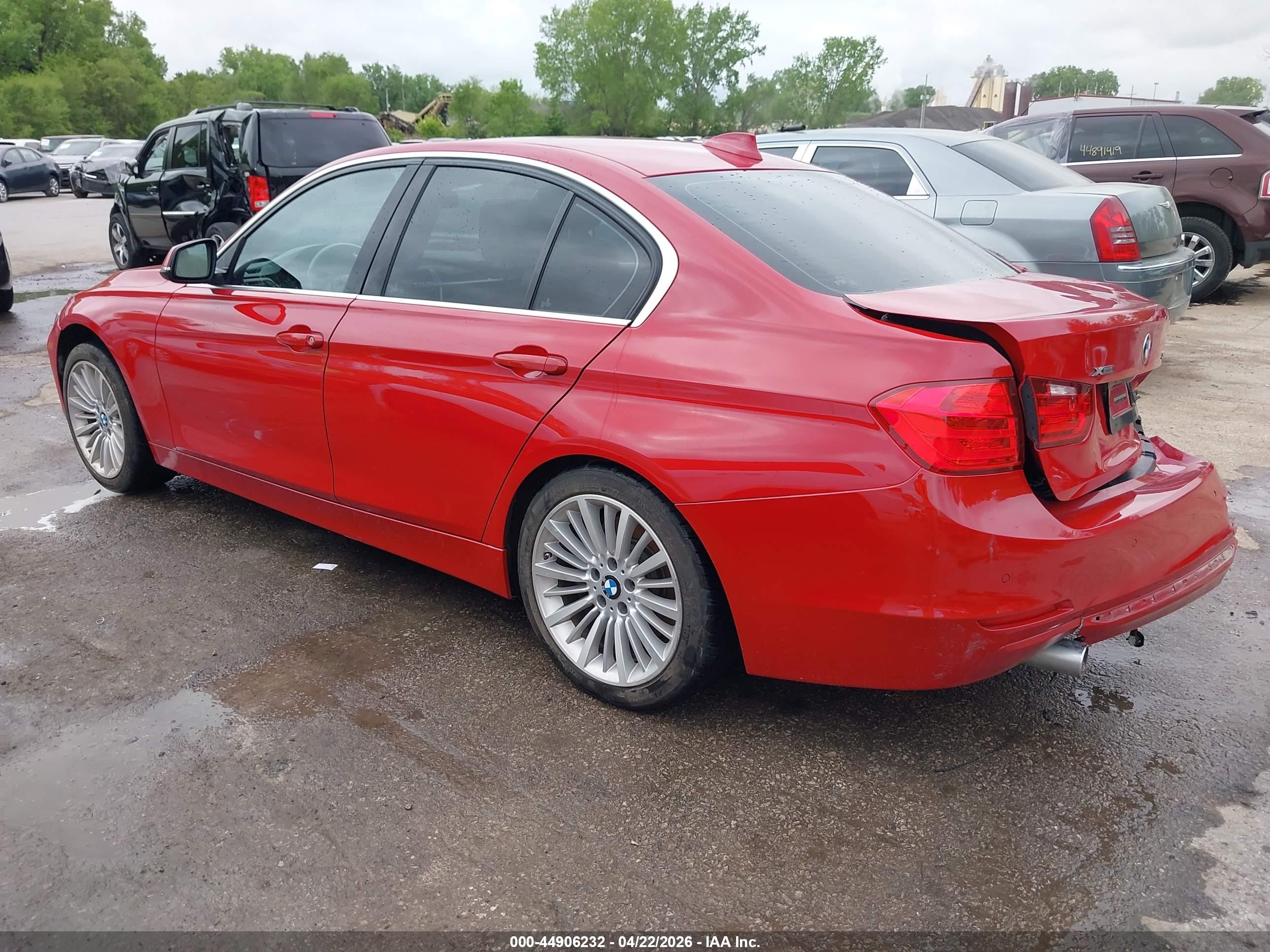 2015 Bmw 335i Xdrive Red vin: WBA3B9G5XFNR92900