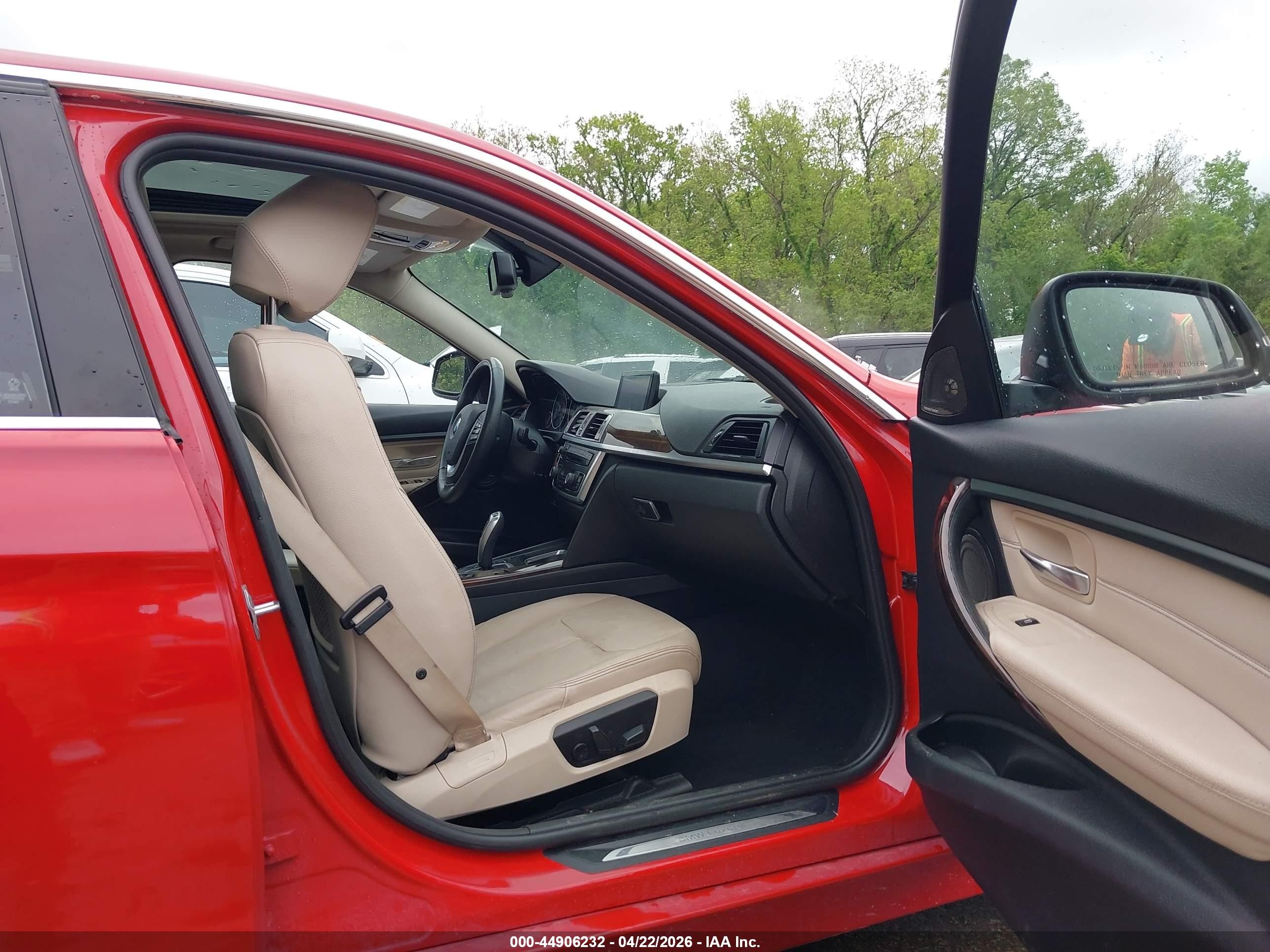 2015 Bmw 335i Xdrive Red vin: WBA3B9G5XFNR92900