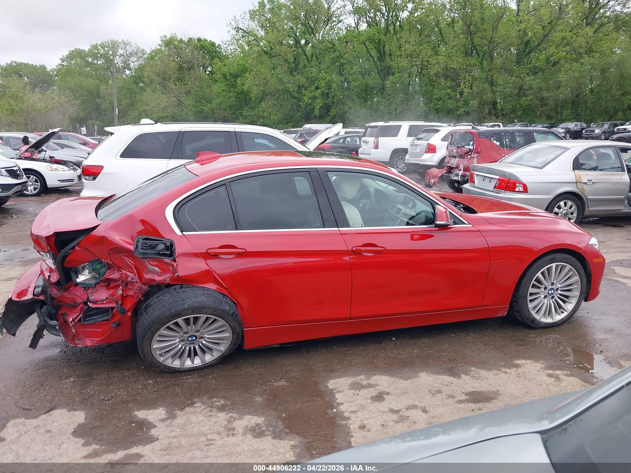 2015 Bmw 335i Xdrive Red vin: WBA3B9G5XFNR92900