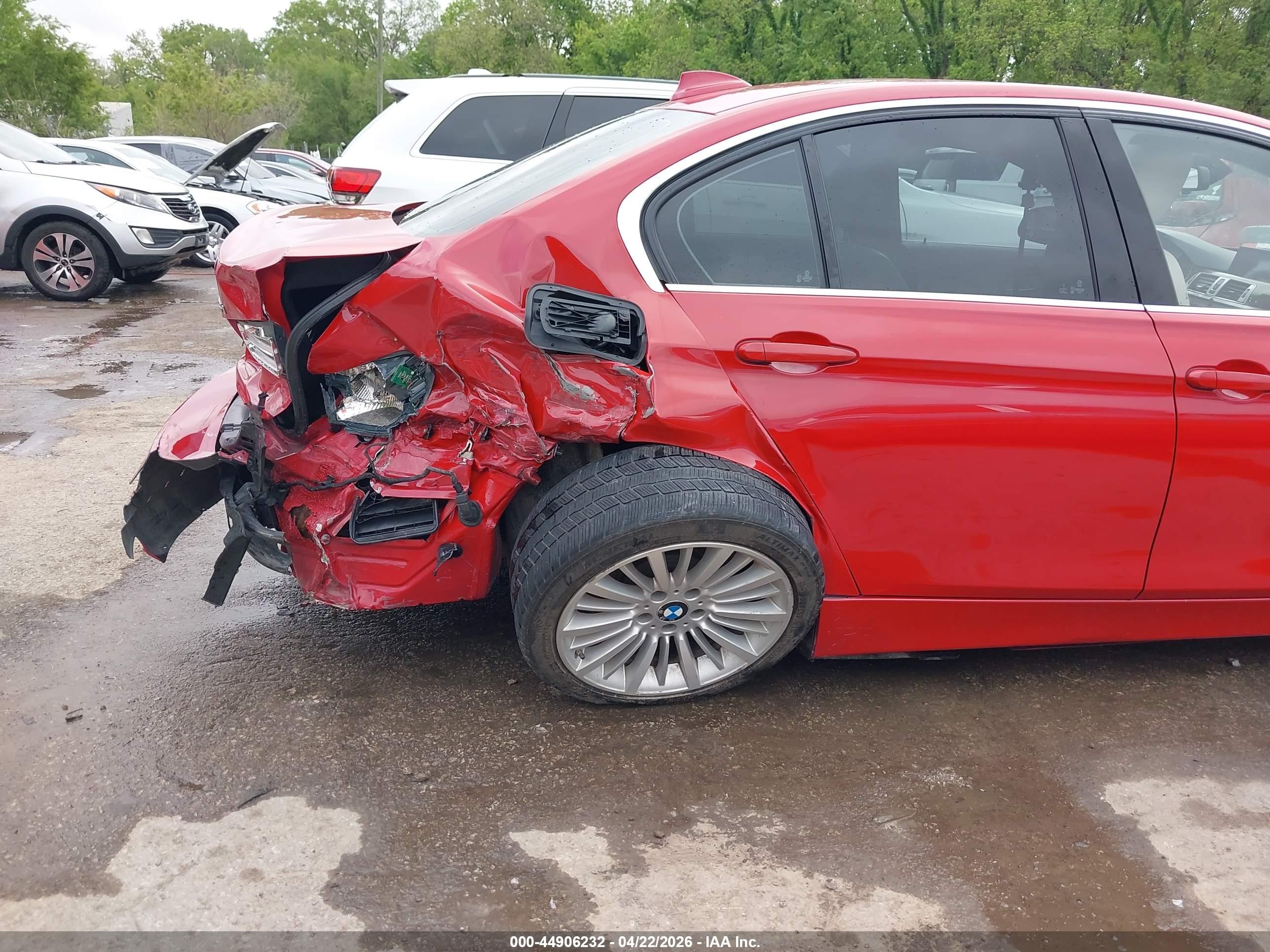 2015 Bmw 335i Xdrive Red vin: WBA3B9G5XFNR92900