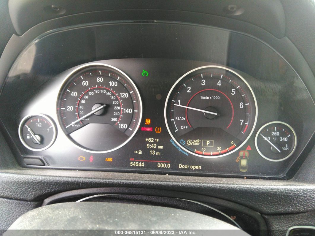 2014 Bmw 3 Series 328i Черный vin: WBA3C1C50EK111030