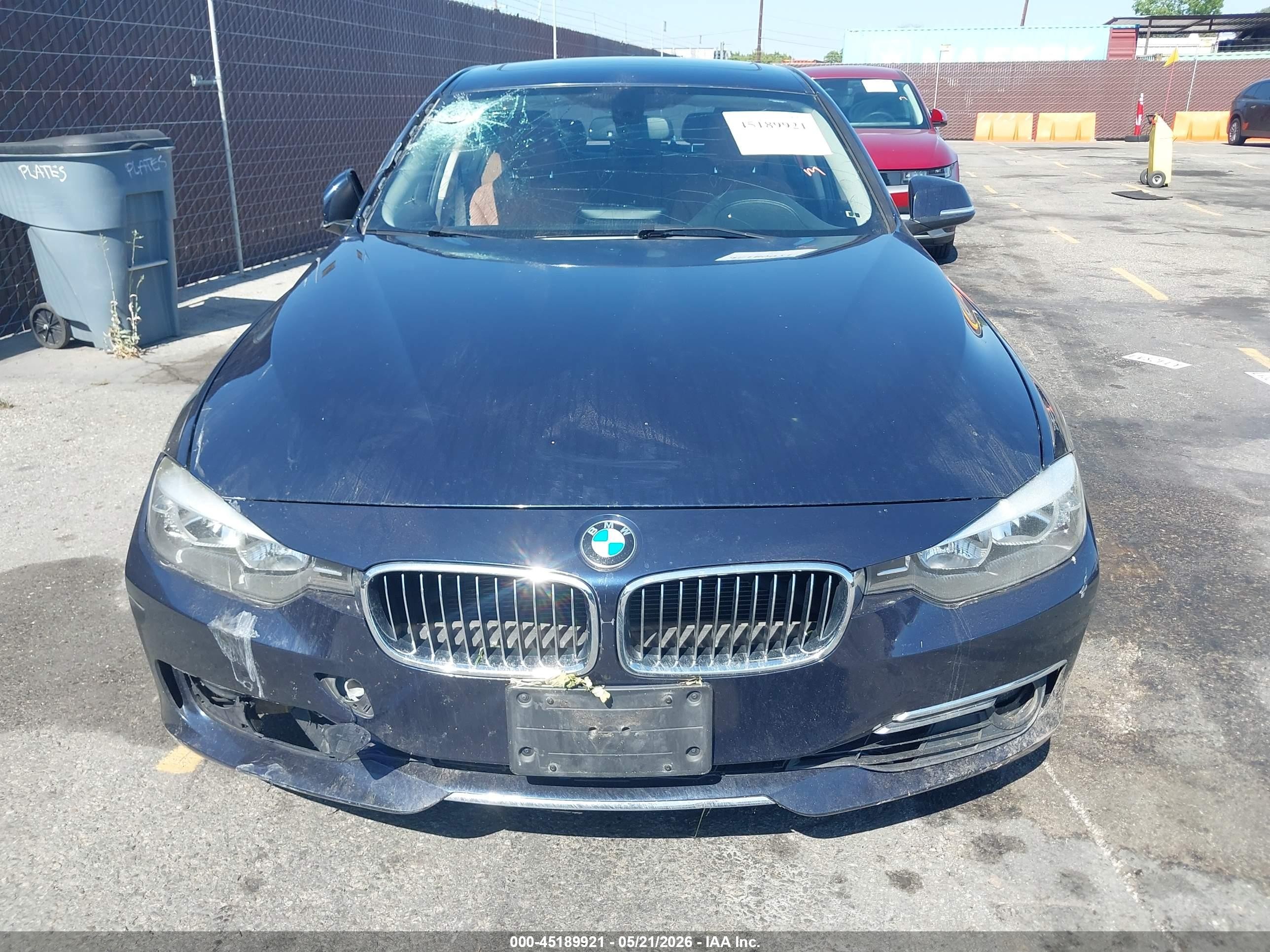 2014 Bmw 328i Blue vin: WBA3C1C50EK112744