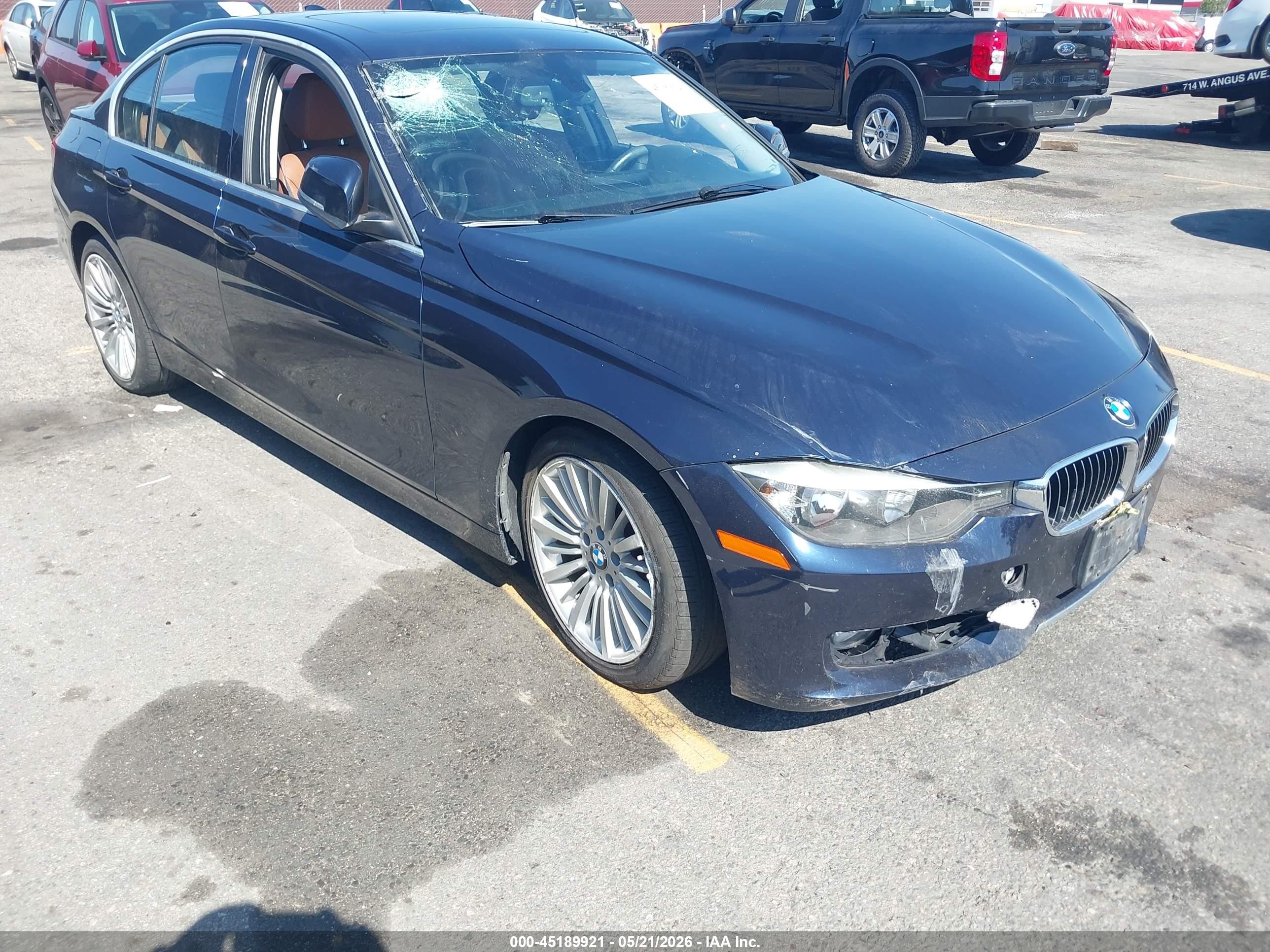 2014 Bmw 328i   Blue vin: WBA3C1C50EK112744