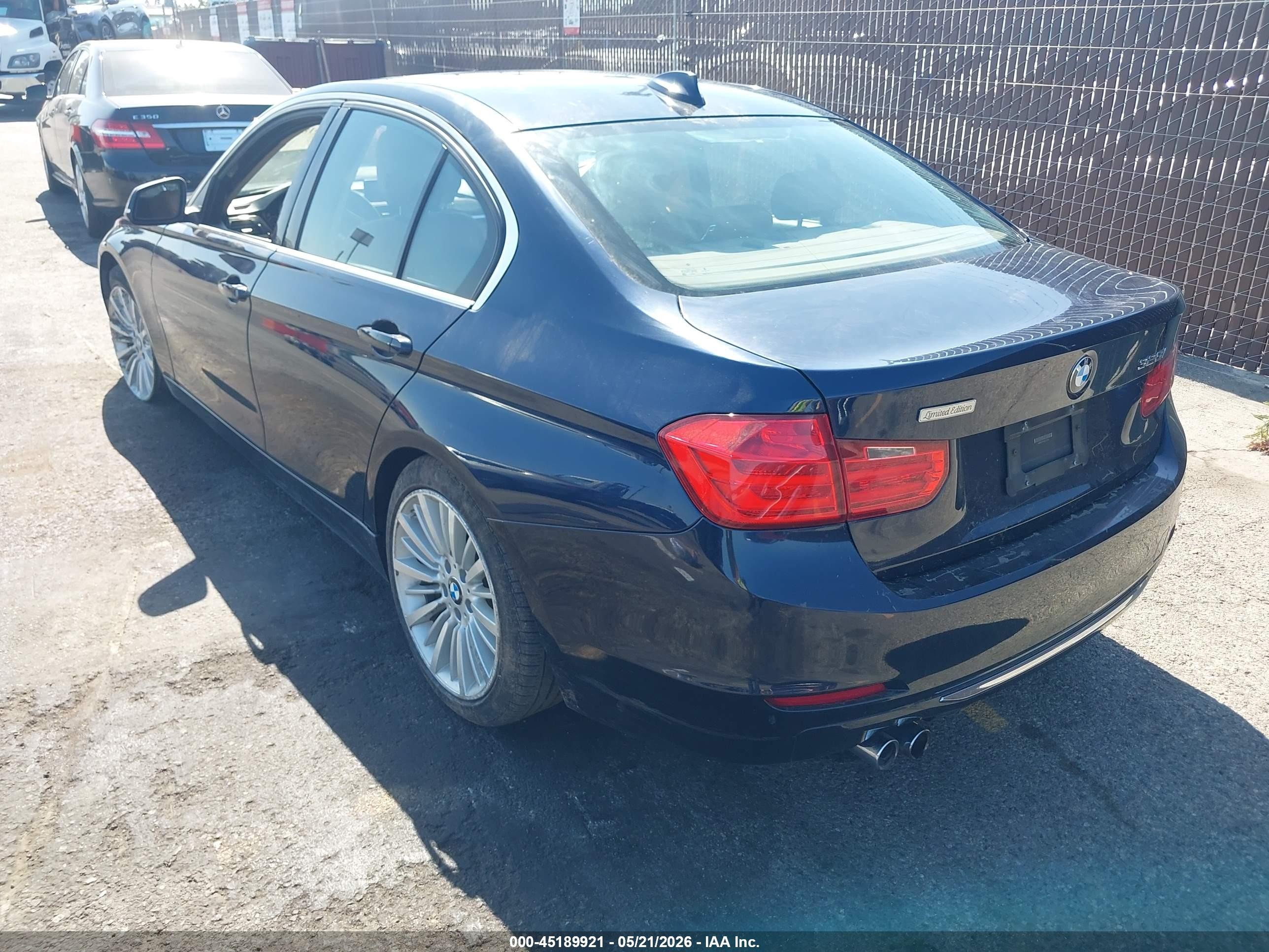 2014 Bmw 328i Blue vin: WBA3C1C50EK112744