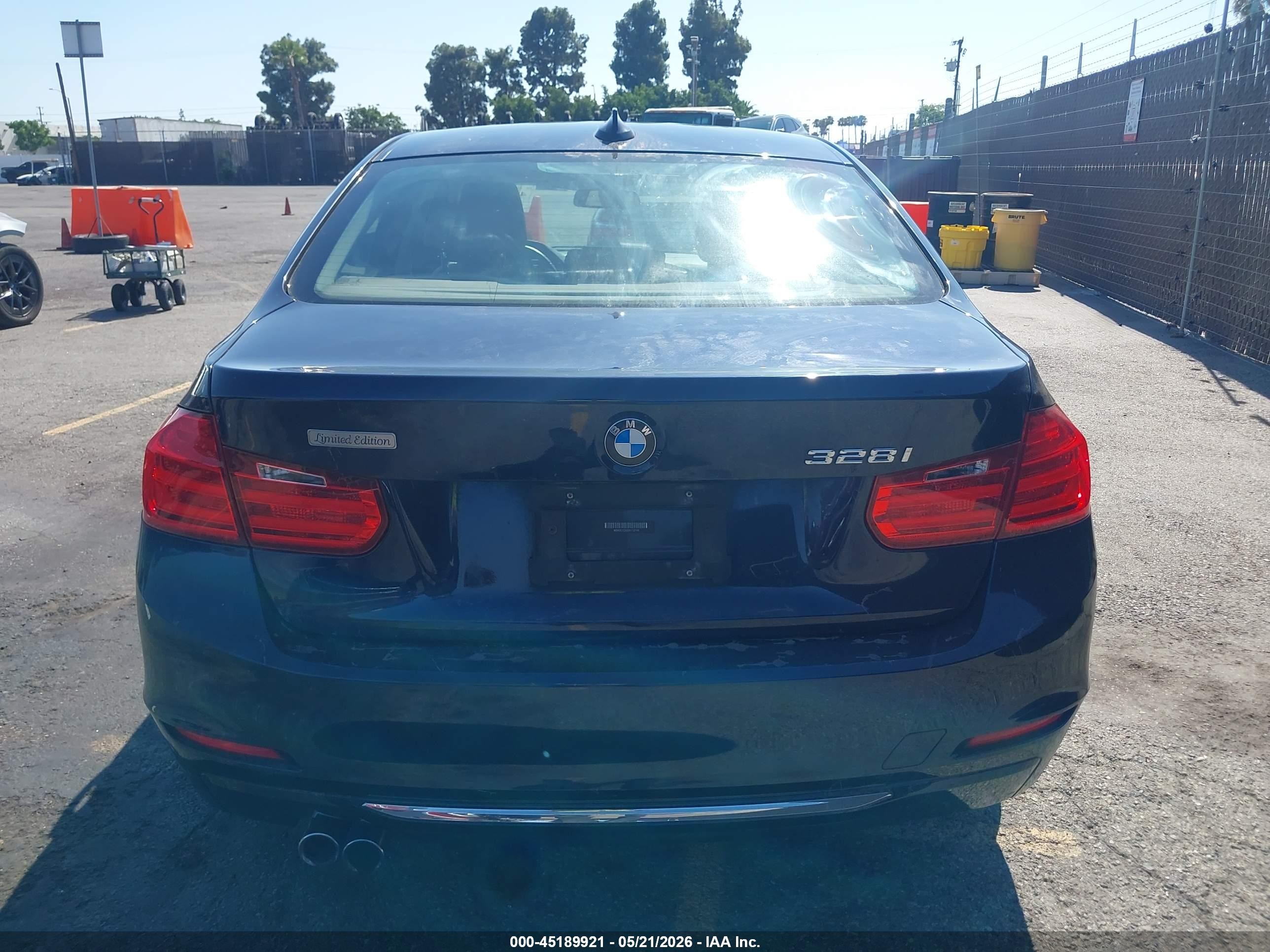 2014 Bmw 328i Blue vin: WBA3C1C50EK112744