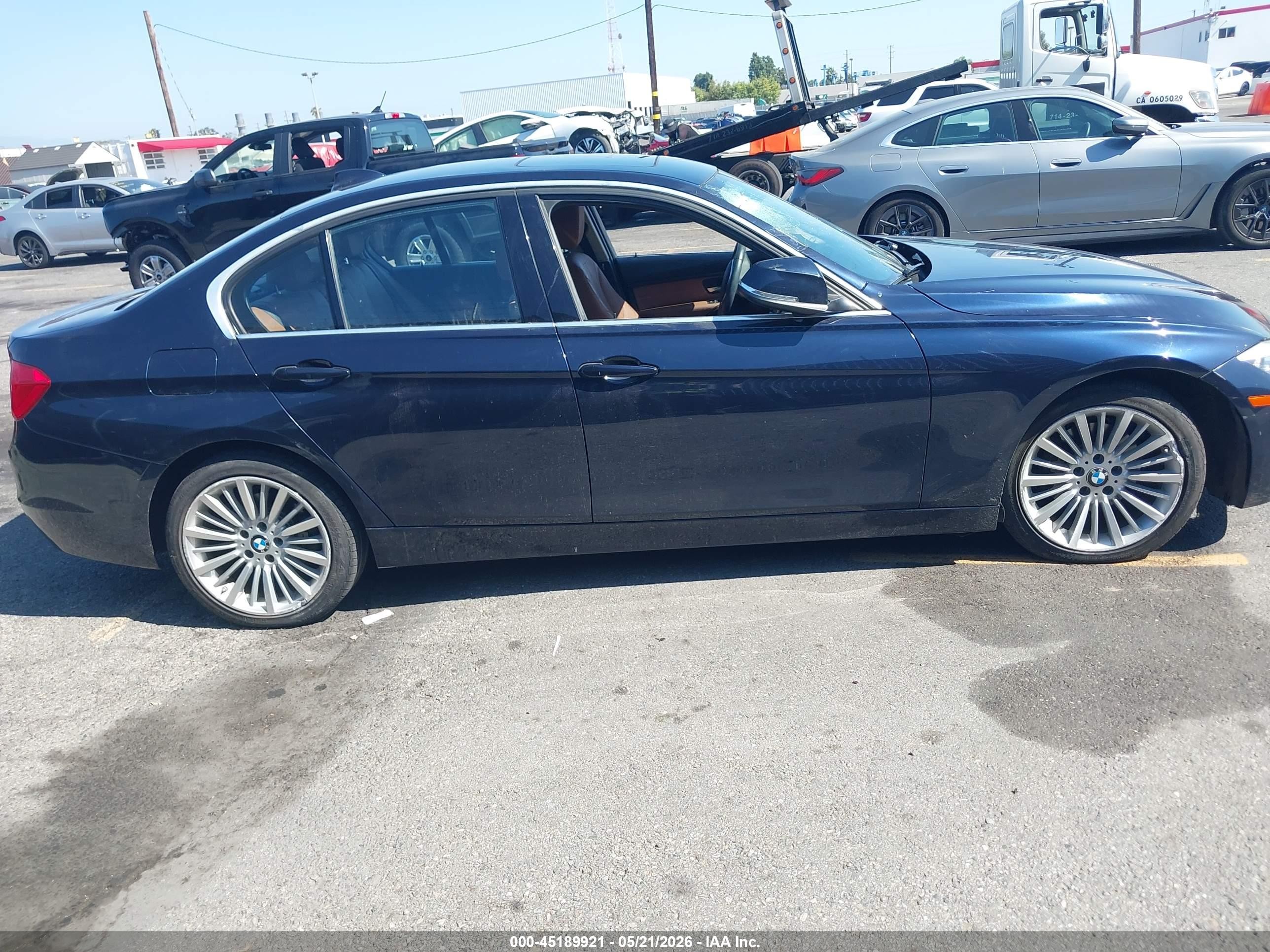 2014 Bmw 328i Blue vin: WBA3C1C50EK112744