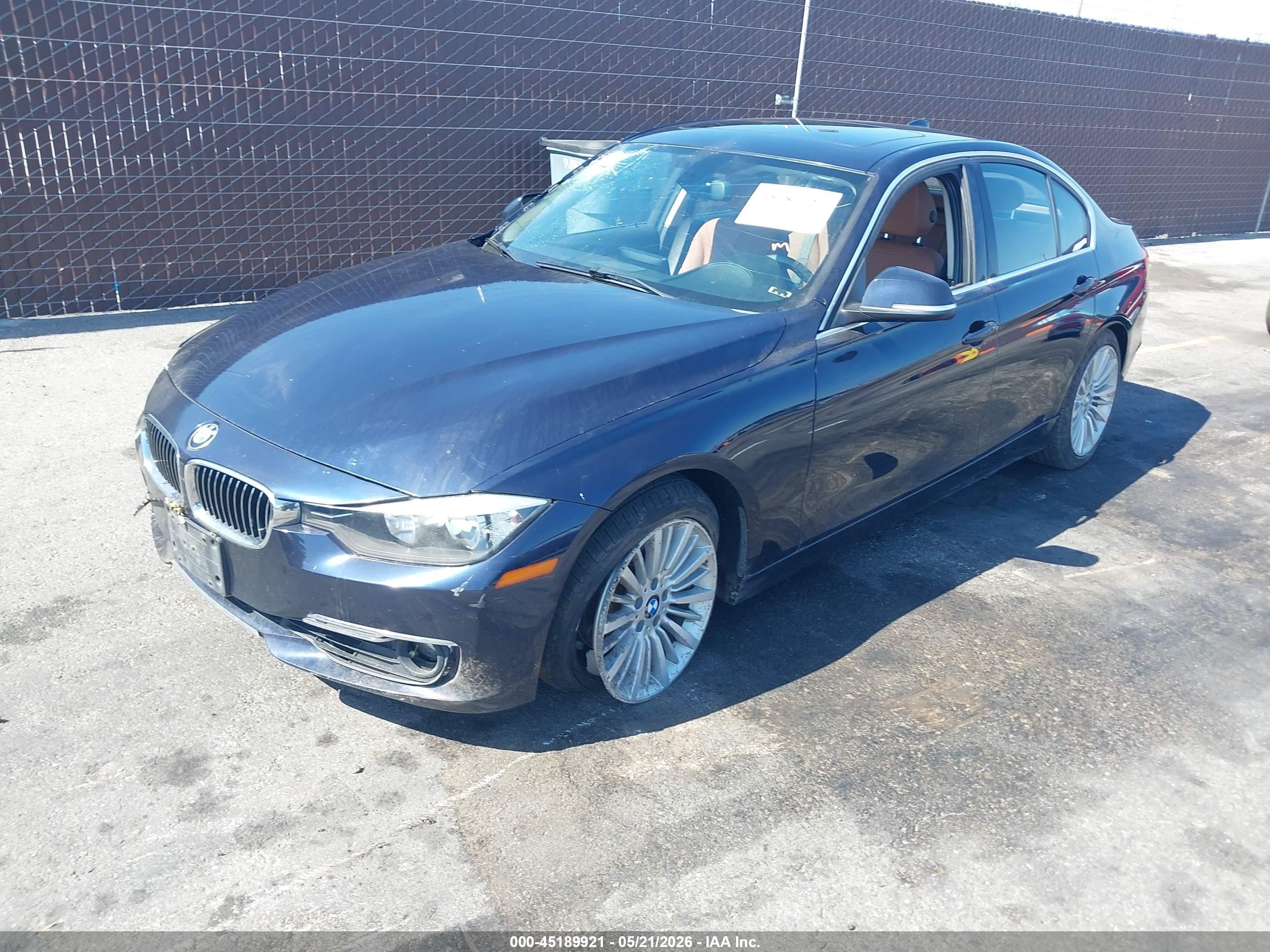 2014 Bmw 328i Blue vin: WBA3C1C50EK112744