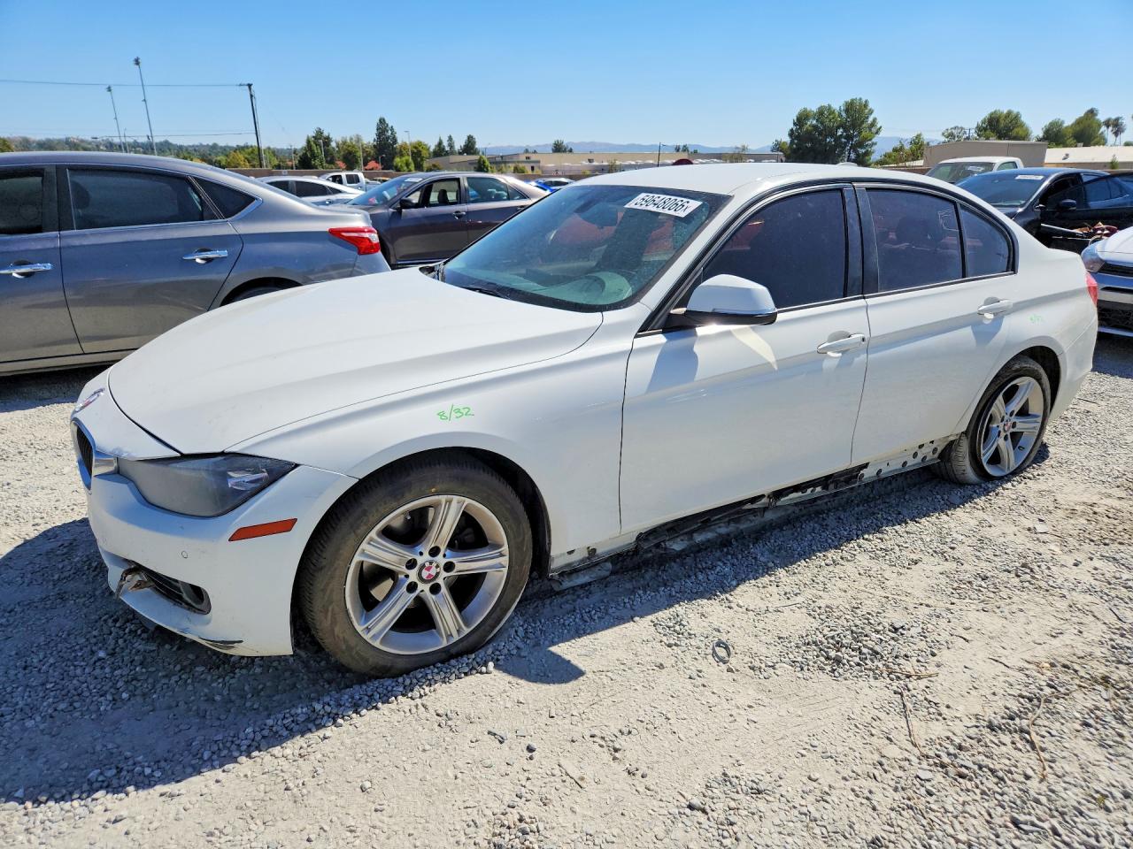 2014 Bmw 328 I Sulev White vin: WBA3C1C50EK113862