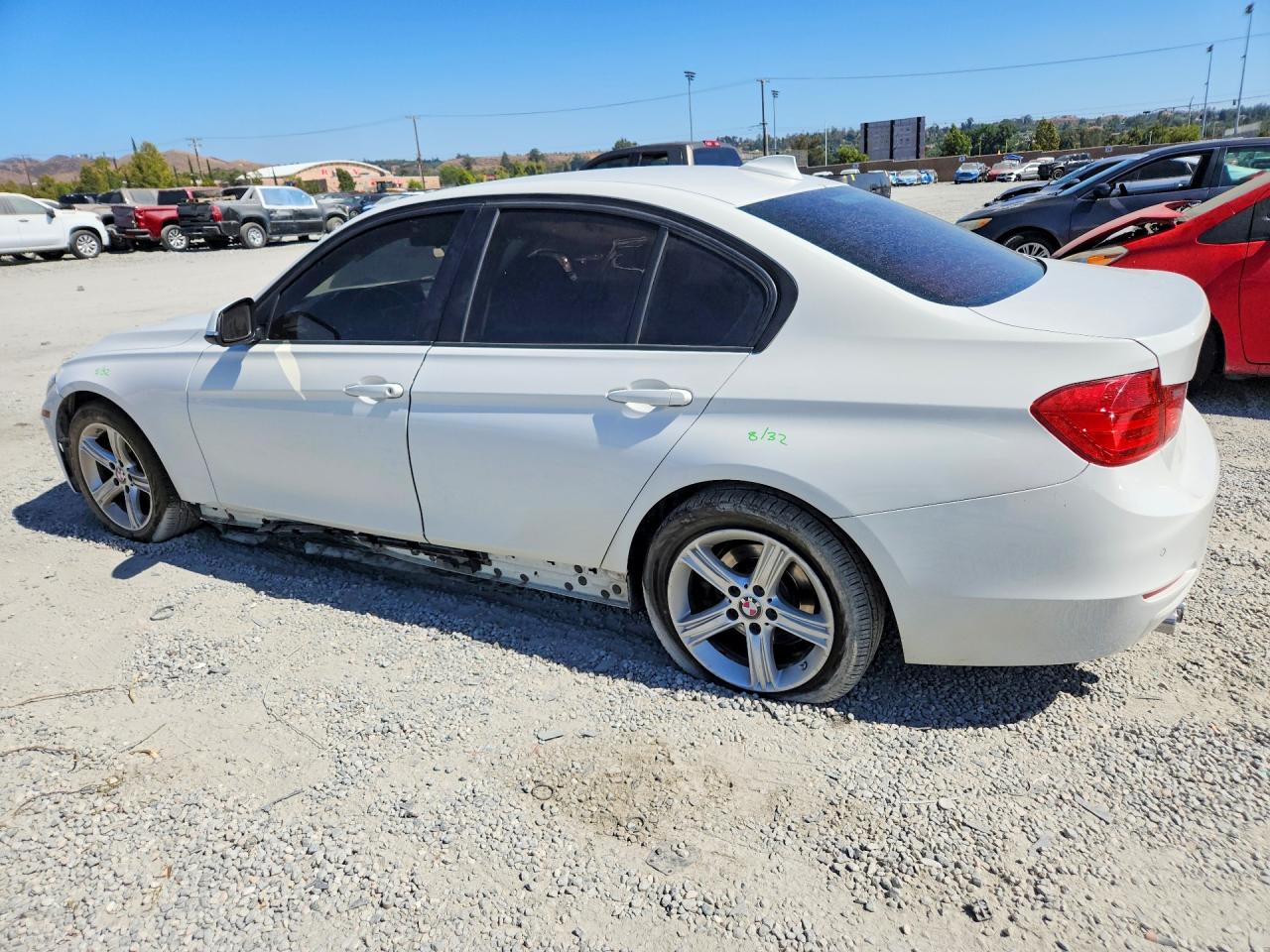 2014 Bmw 328 I Sulev White vin: WBA3C1C50EK113862