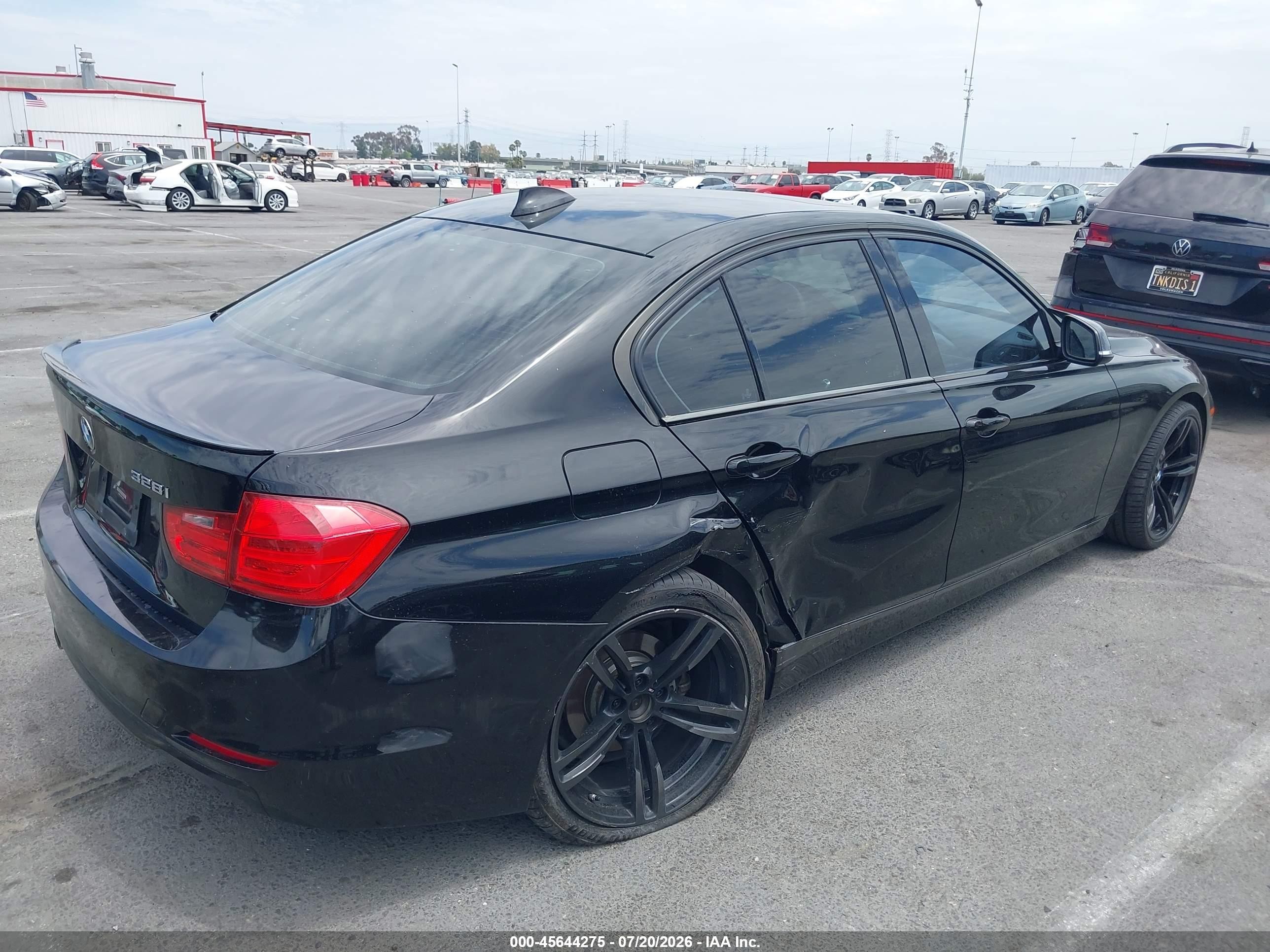 2015 Bmw 328i   Black vin: WBA3C1C50FK118903