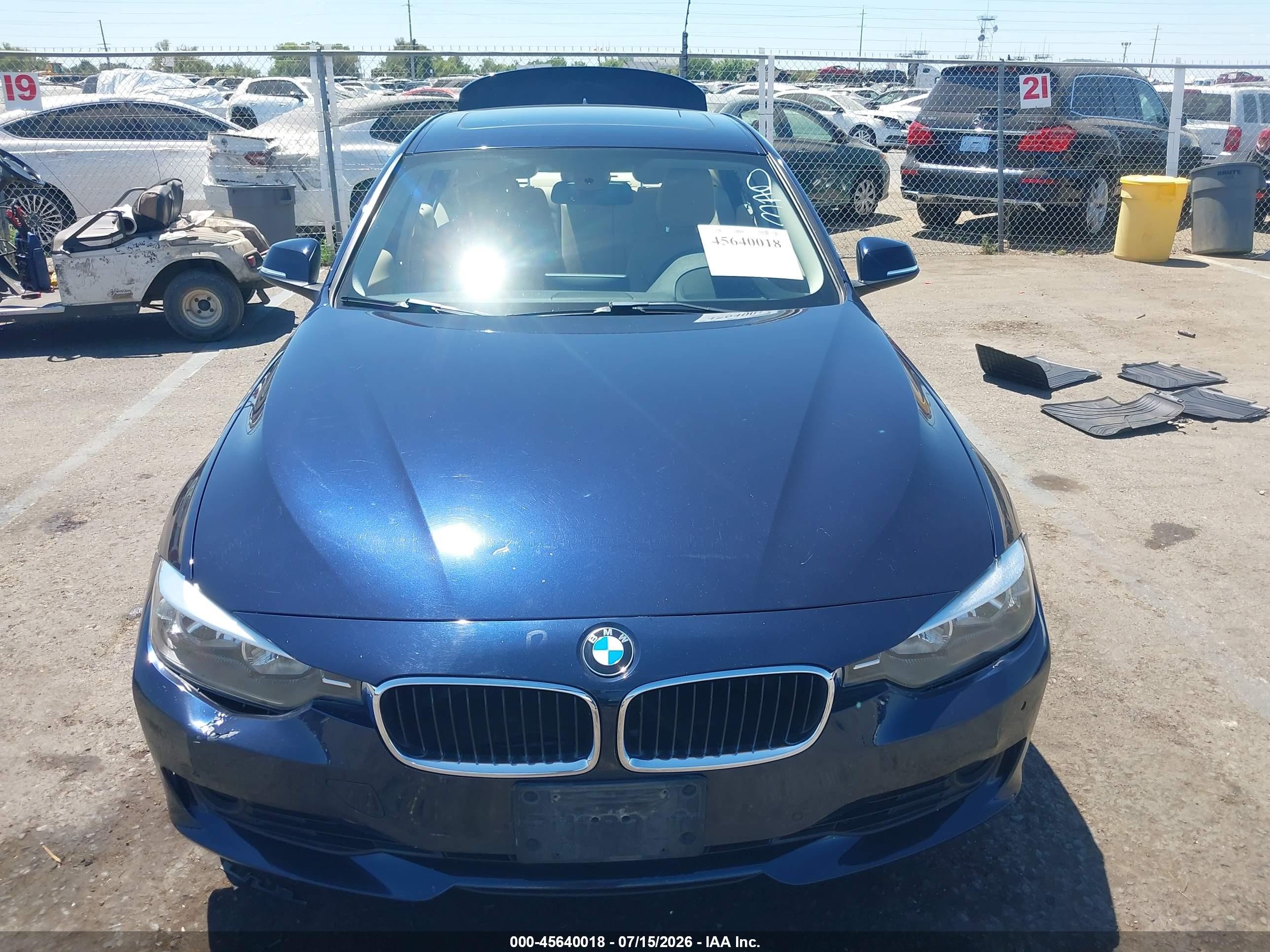 2015 Bmw 328i Dark Blue vin: WBA3C1C50FP852489