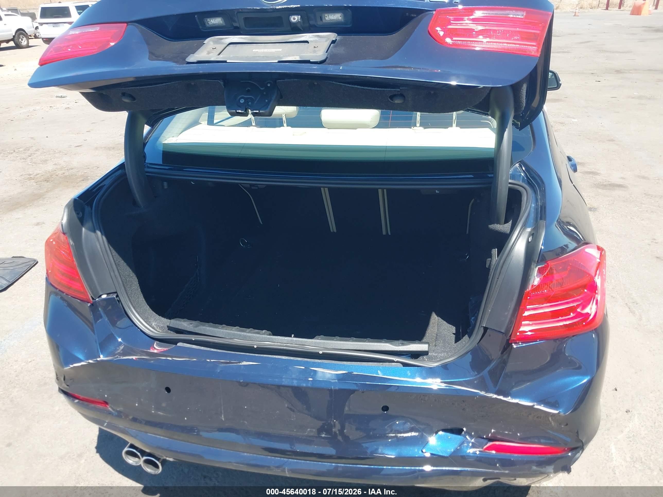2015 Bmw 328i Dark Blue vin: WBA3C1C50FP852489