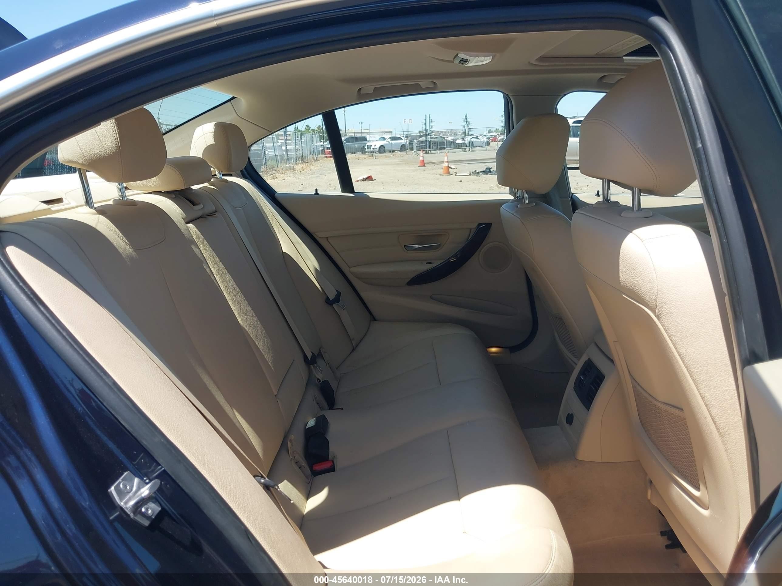 2015 Bmw 328i Dark Blue vin: WBA3C1C50FP852489