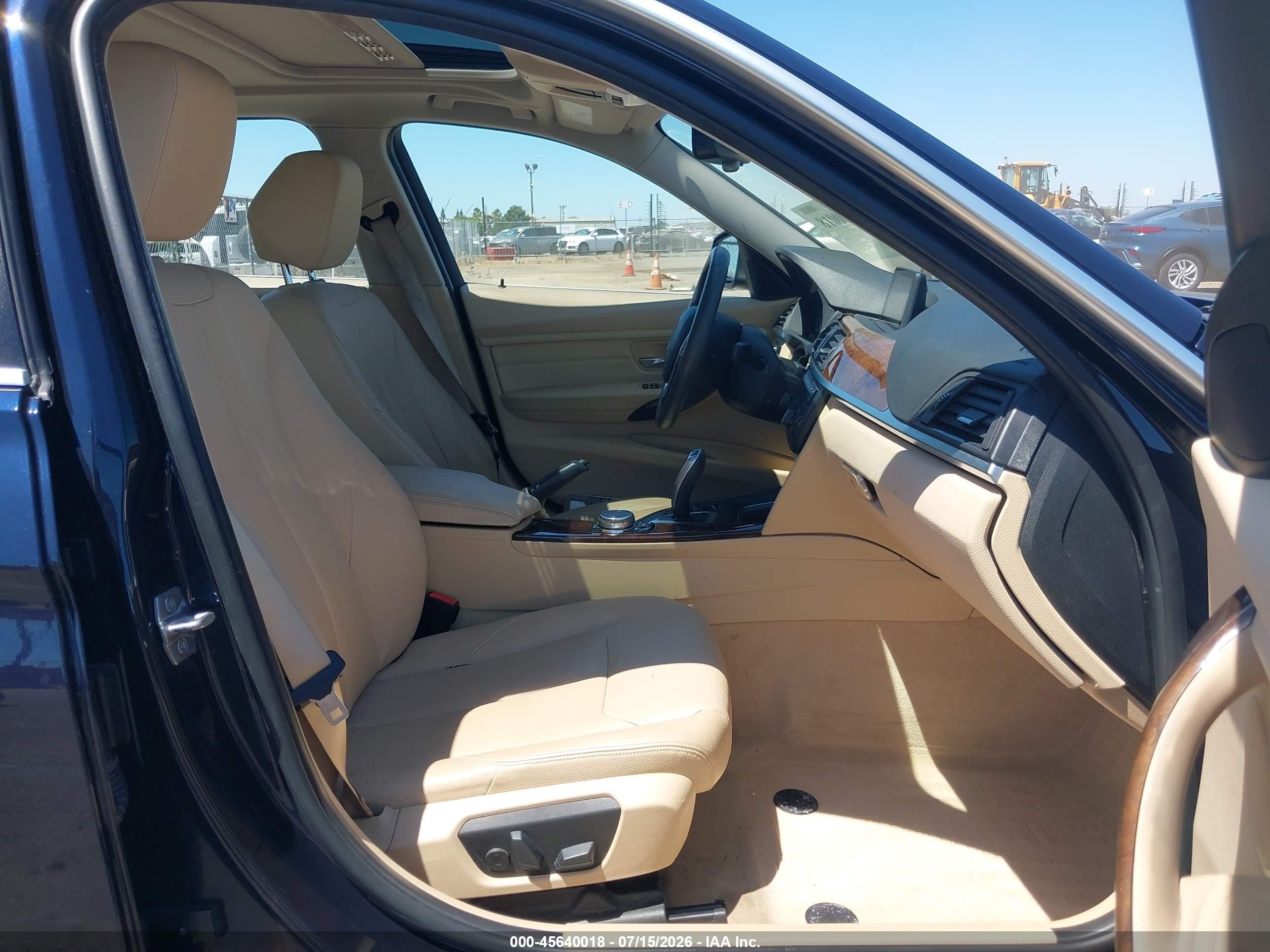 2015 Bmw 328i Dark Blue vin: WBA3C1C50FP852489