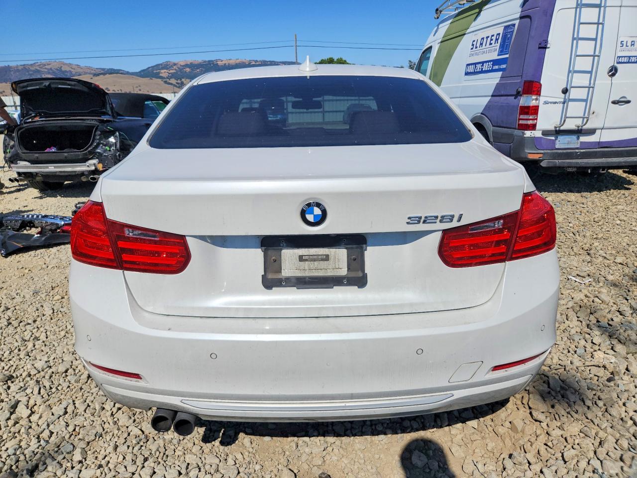 2012 Bmw 328 I Sulev Белый vin: WBA3C1C51CF433732