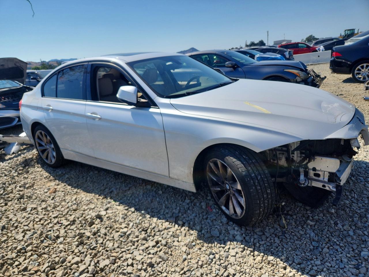 2012 Bmw 328 I Sulev Белый vin: WBA3C1C51CF433732