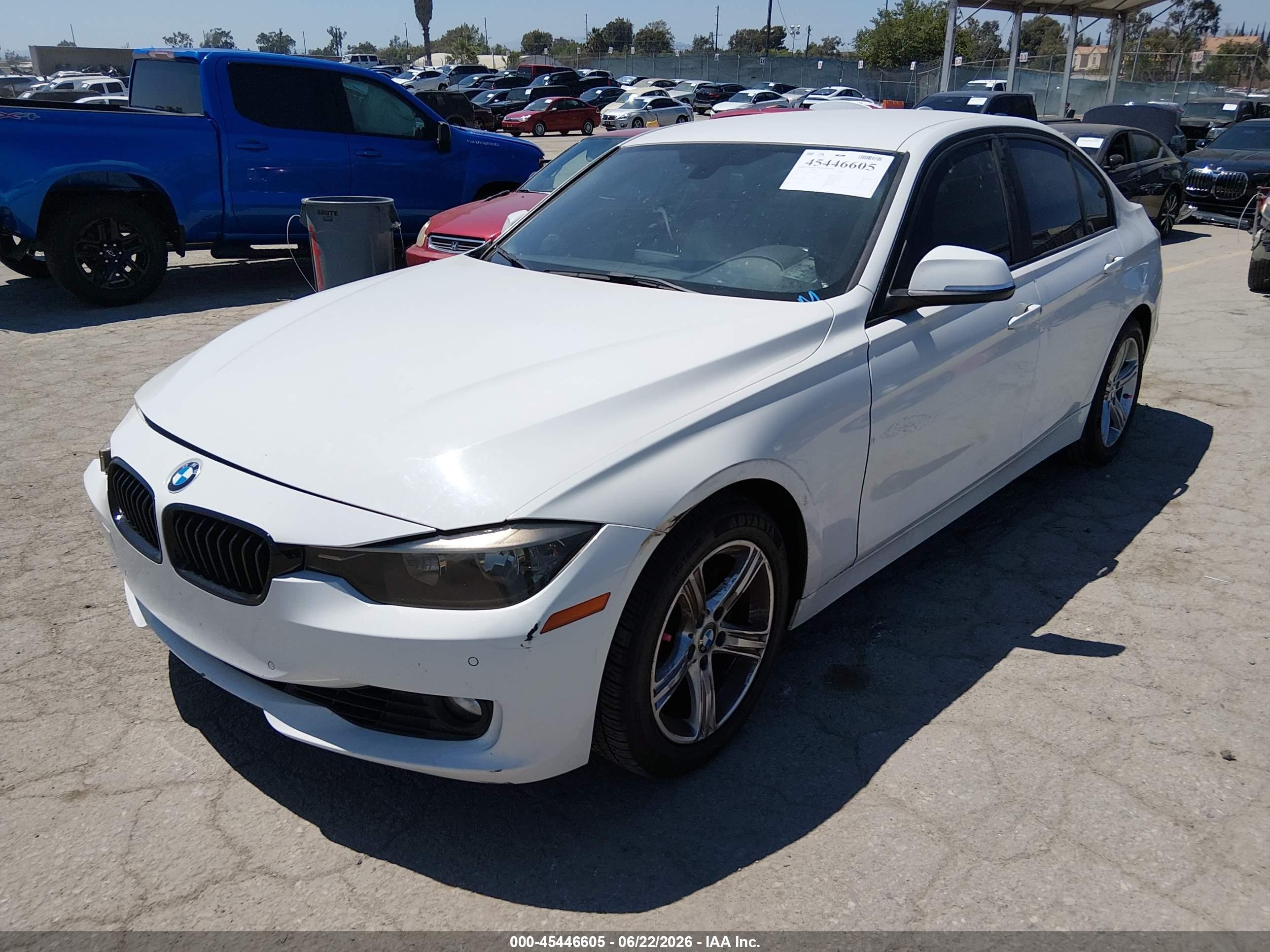 2014 Bmw 328i   White vin: WBA3C1C51EK107861