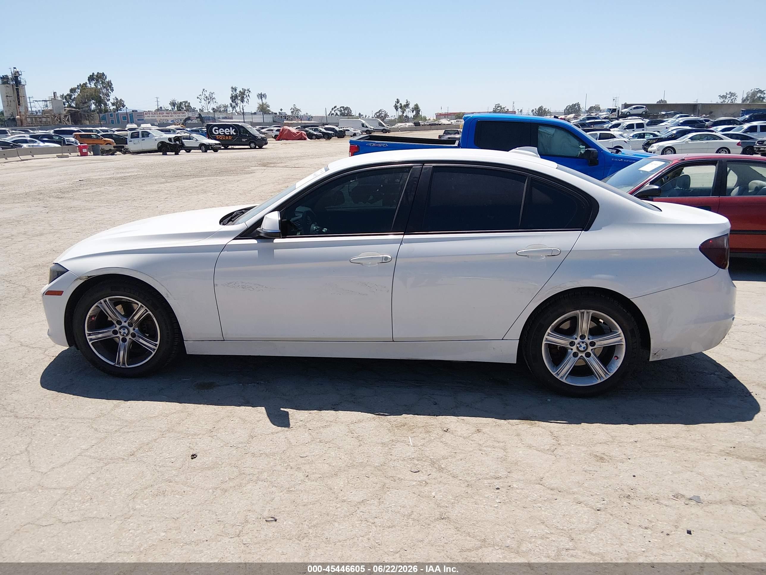 2014 Bmw 328i   White vin: WBA3C1C51EK107861