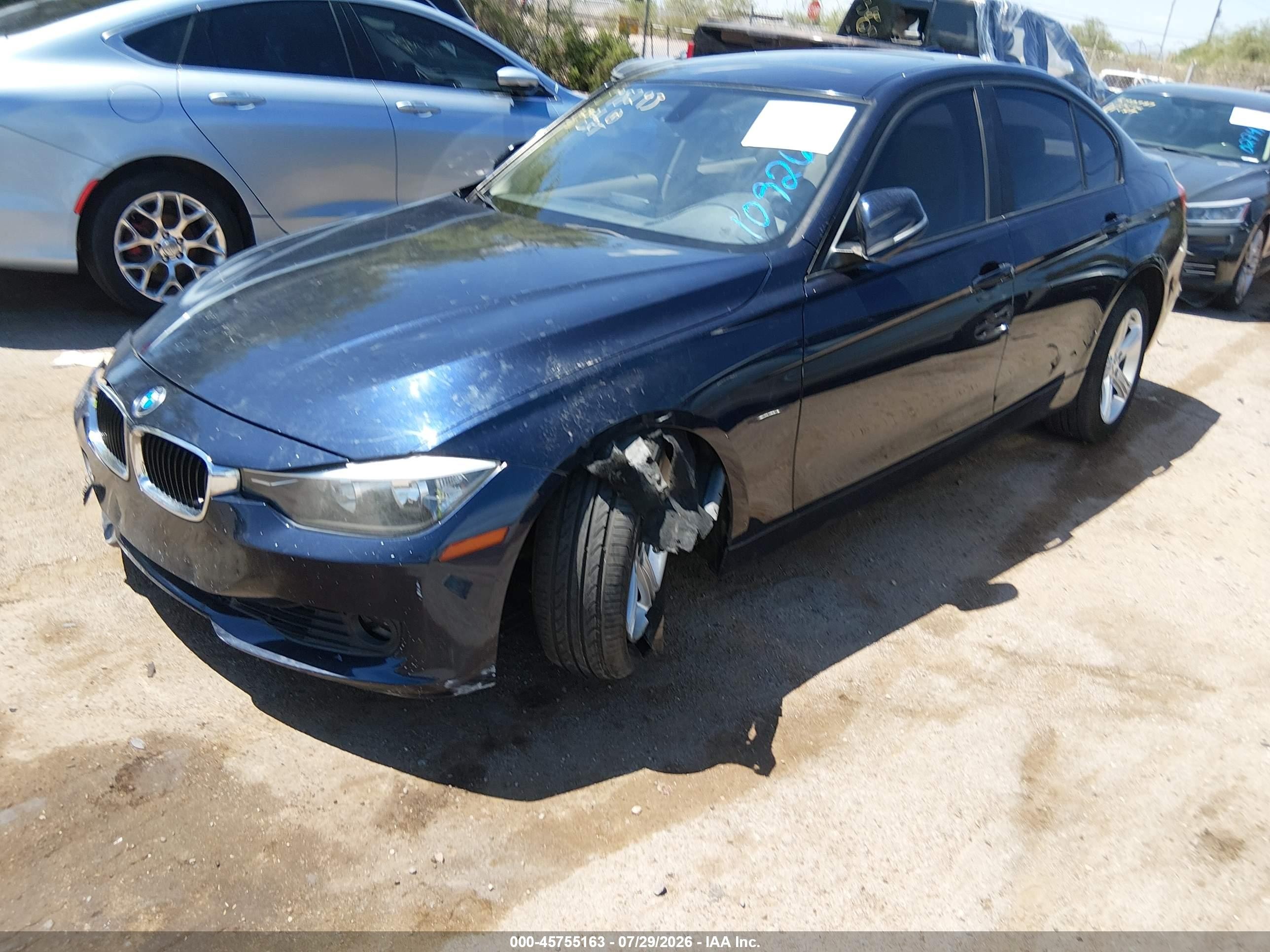 2014 Bmw 328i   Blue vin: WBA3C1C51EK109268