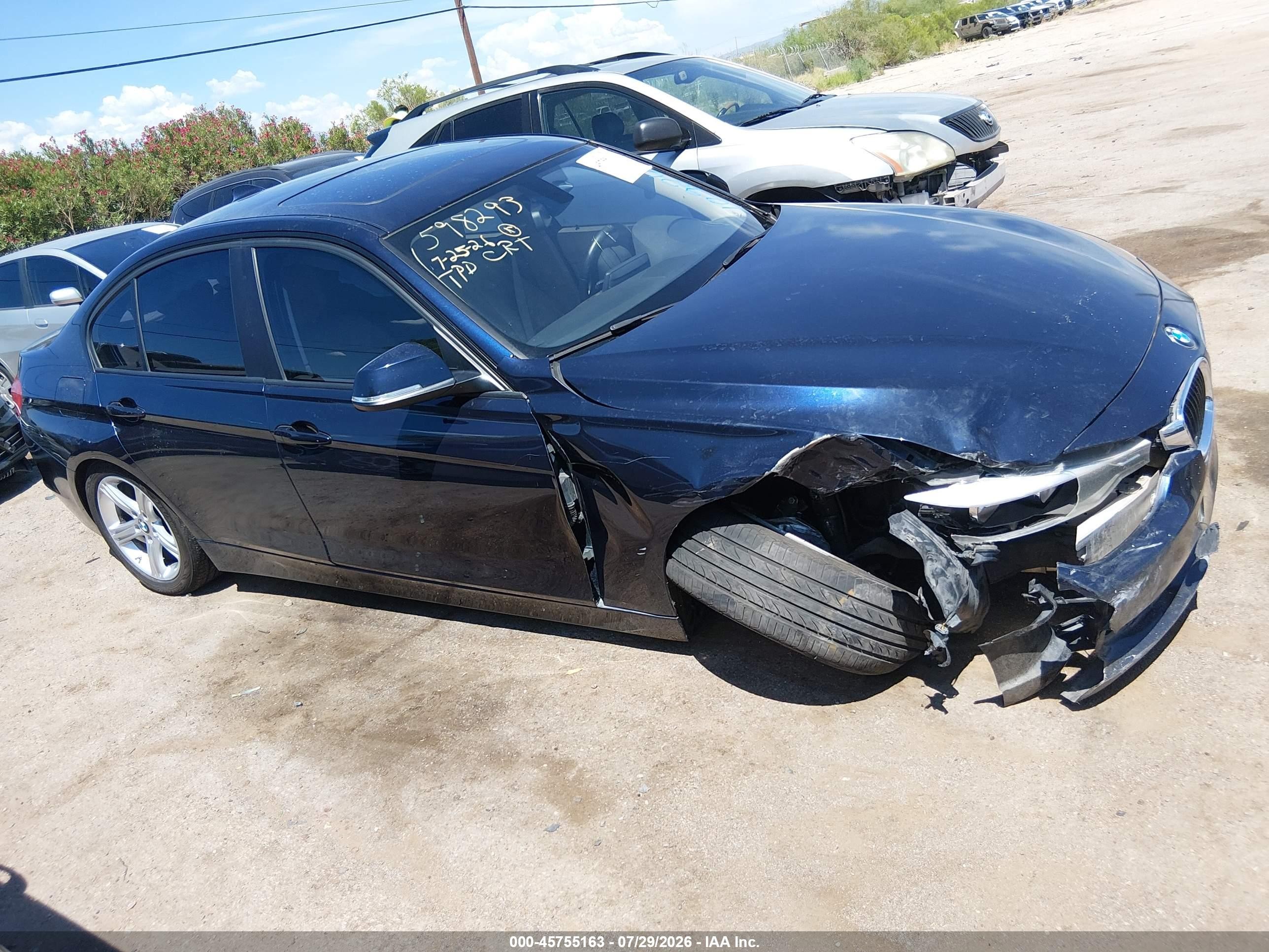 2014 Bmw 328i   Blue vin: WBA3C1C51EK109268