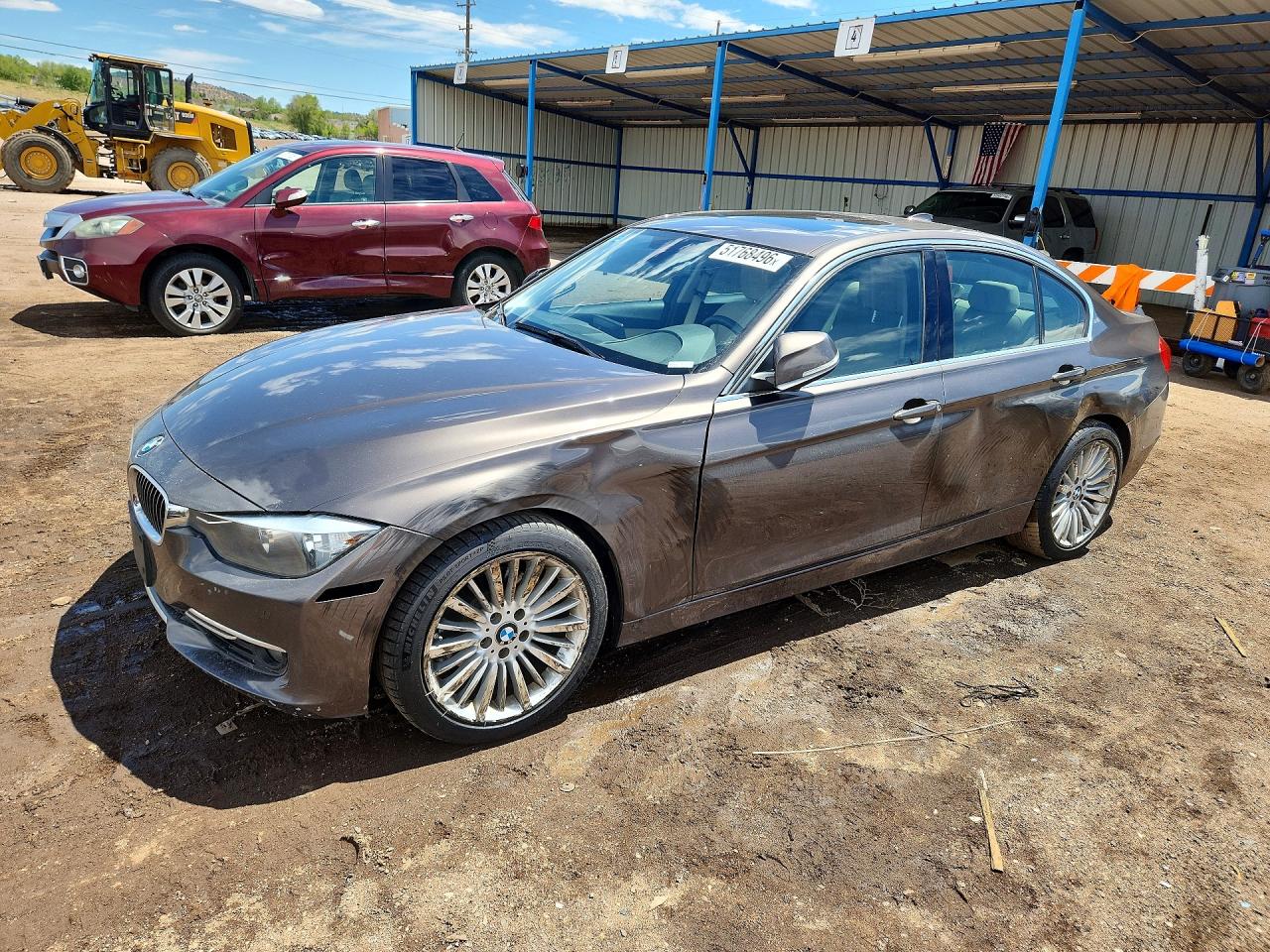 2015 Bmw 328 I Sulev Коричневый vin: WBA3C1C51FK120174
