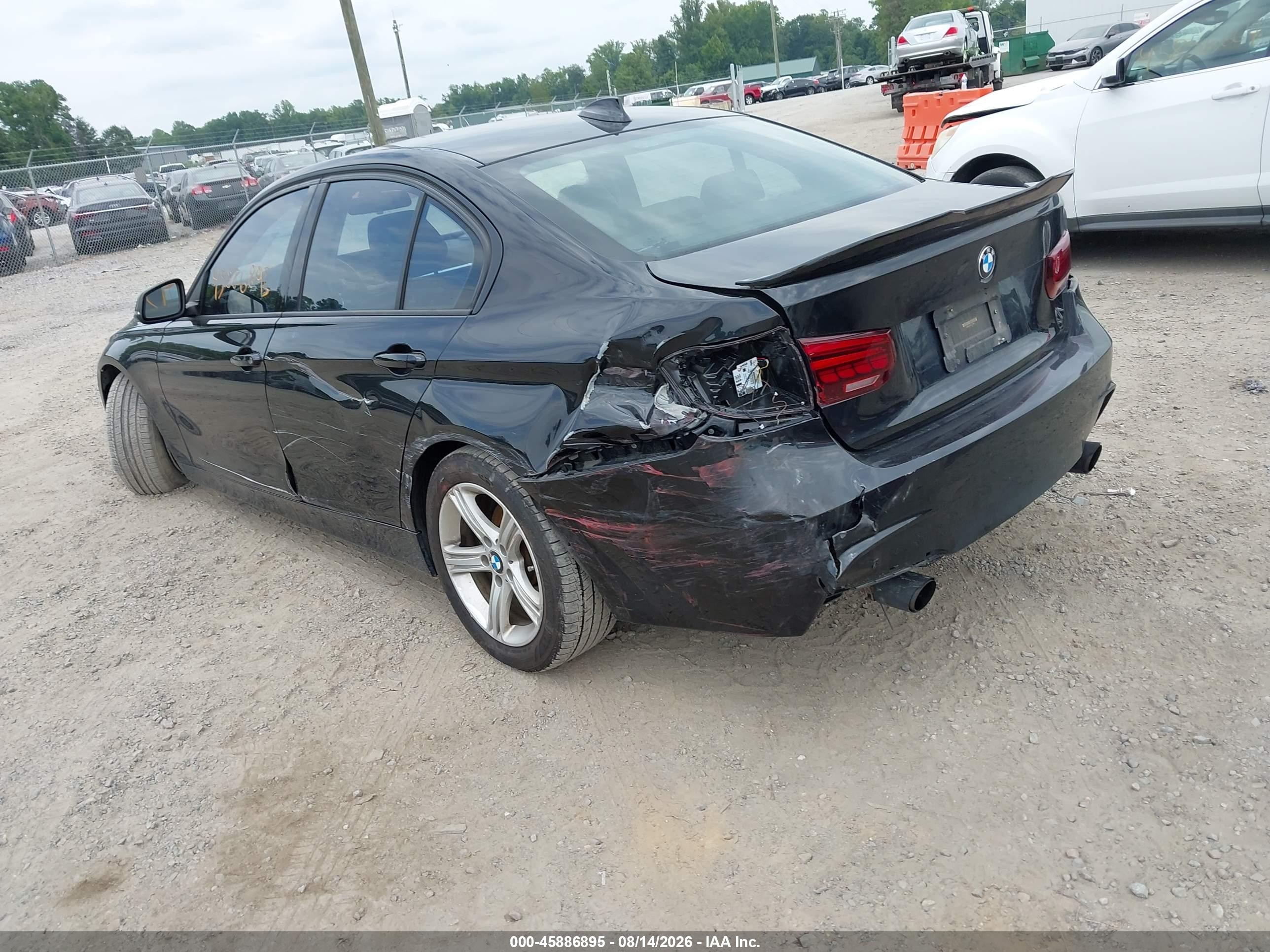 2015 Bmw 328i Black vin: WBA3C1C51FK124919